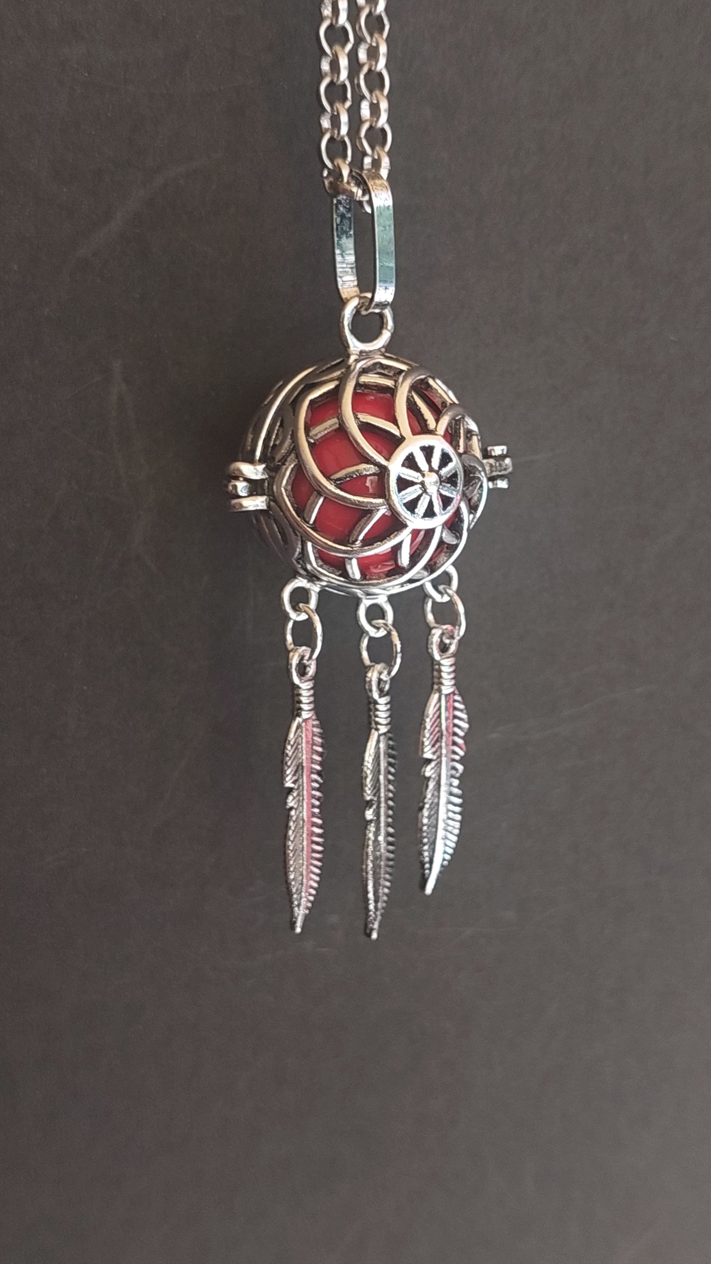 Llamador de Ángeles / Atrapasueños Estrellas Rojo