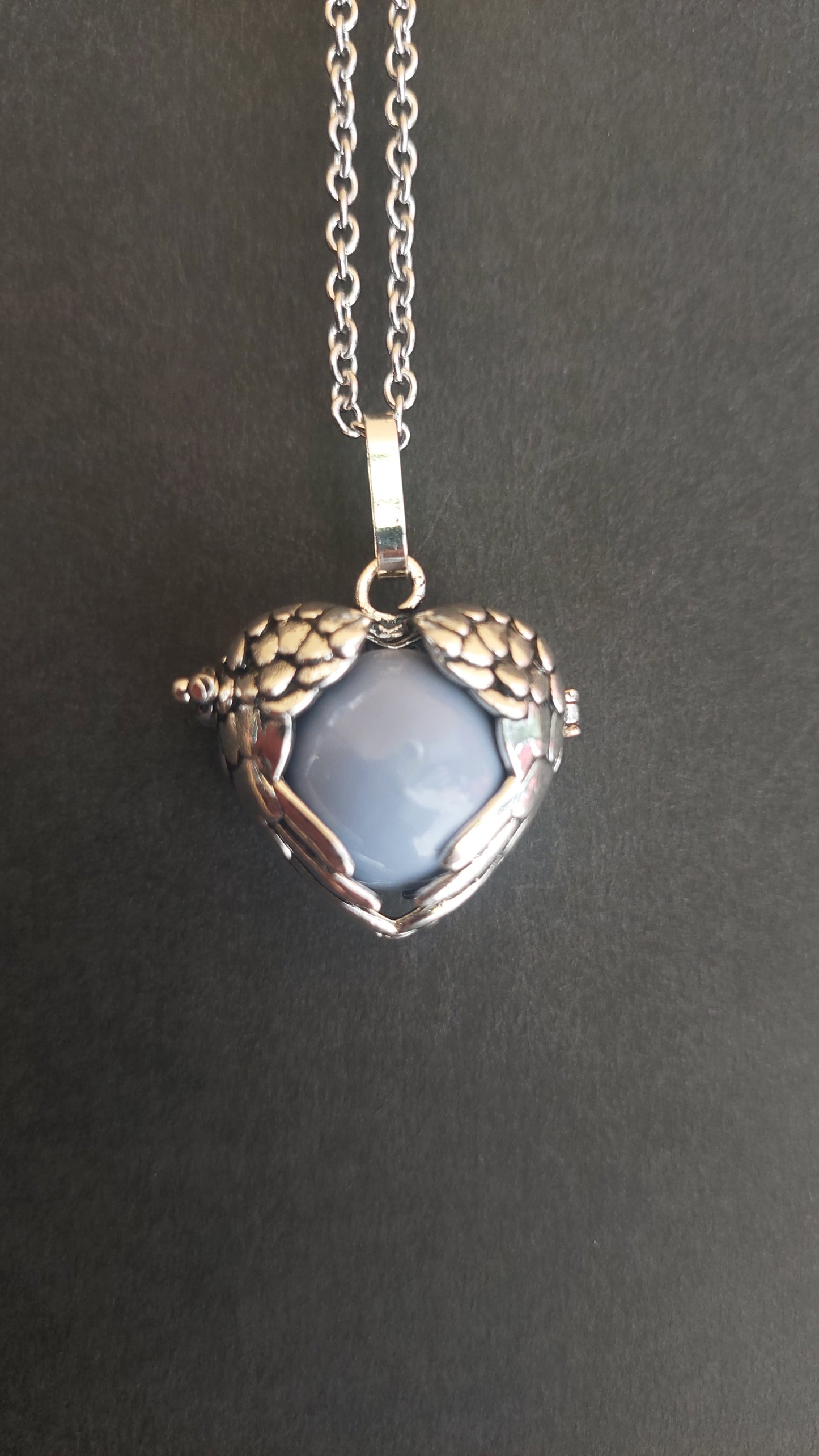 Llamador de Ángeles / Alas con Cascabel Lavanda