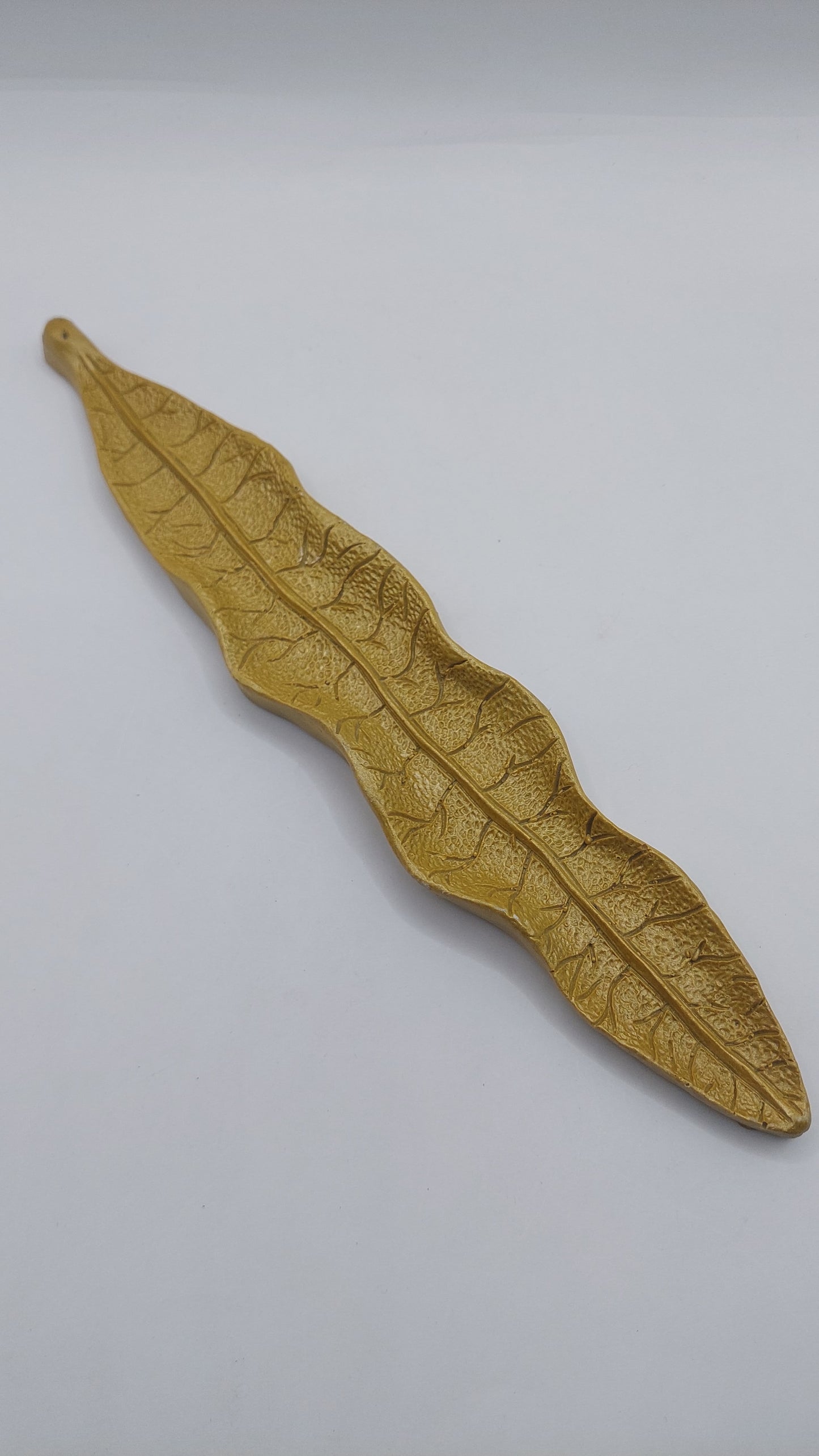 Porta Incienso hoja (mostaza)