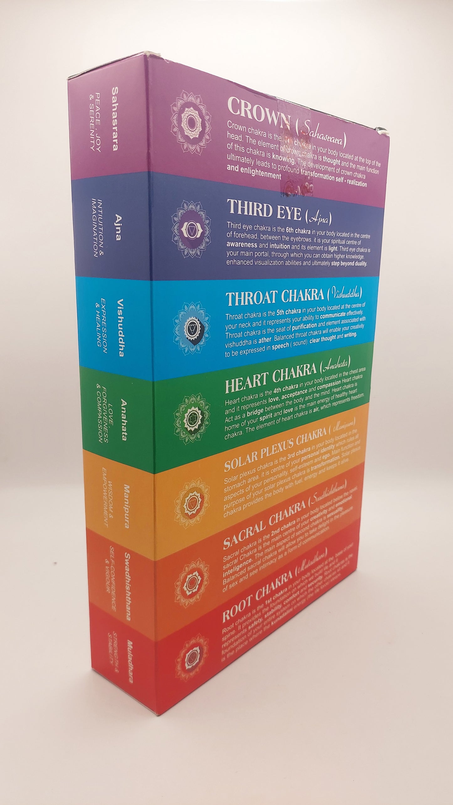 Colección de inciensos AYURVEDICOS de los 7 Chakras