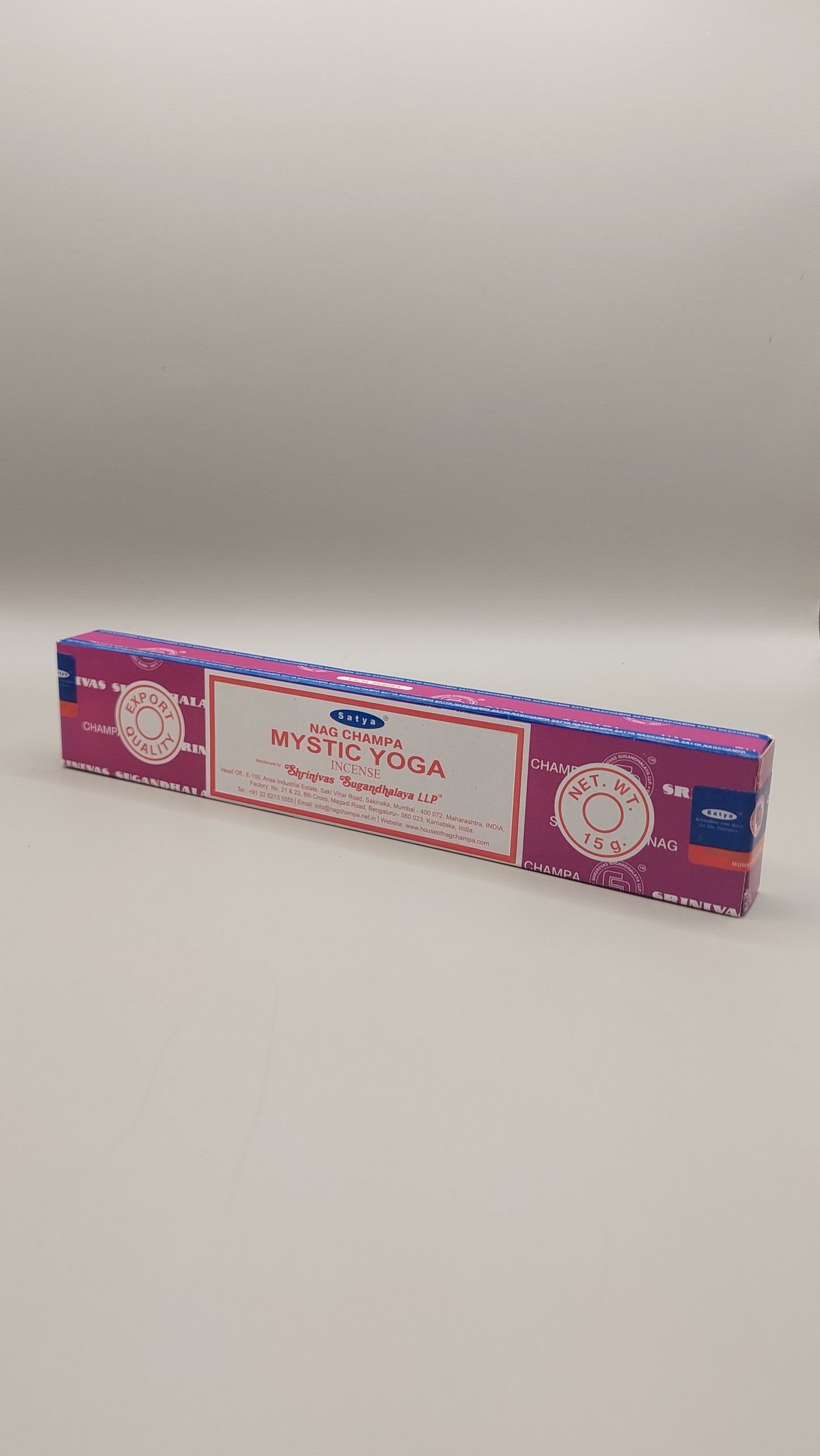 Yoga Mistico Incienso Nag Champa / Satya
