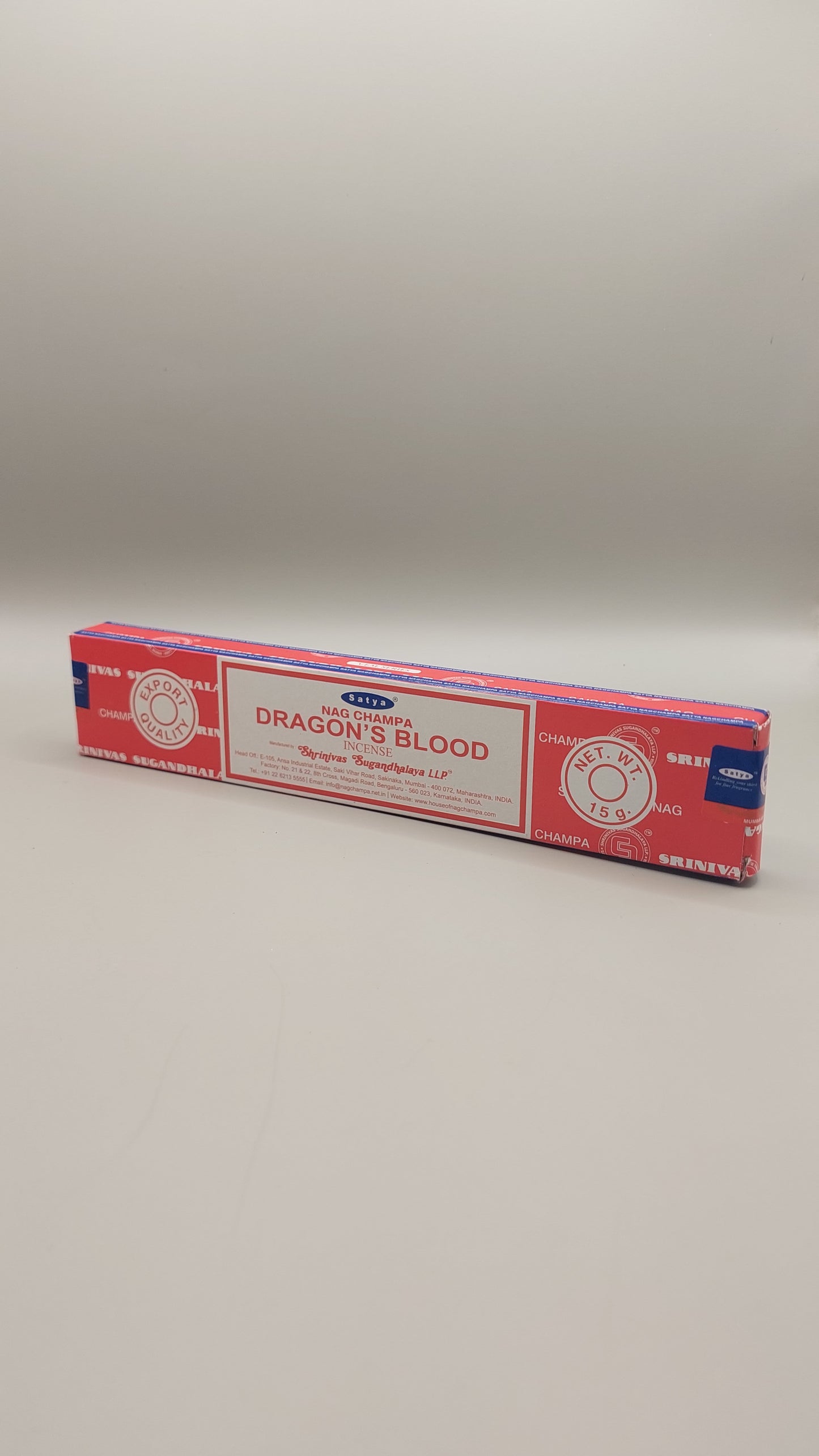 Sangre de Dragón Incienso Nag Champa / Satya