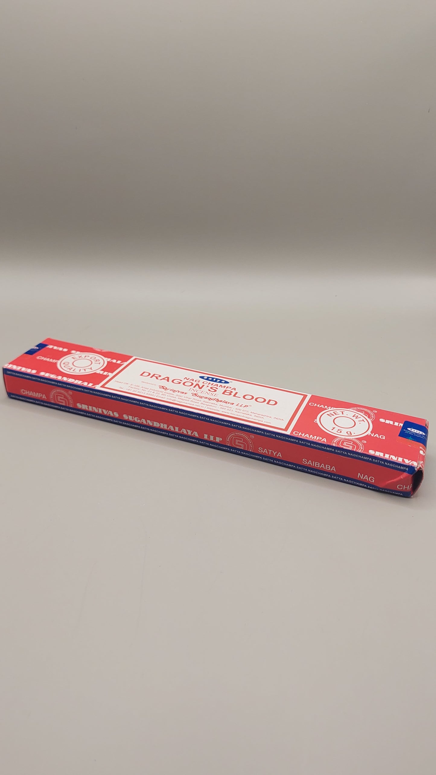 Sangre de Dragón Incienso Nag Champa / Satya