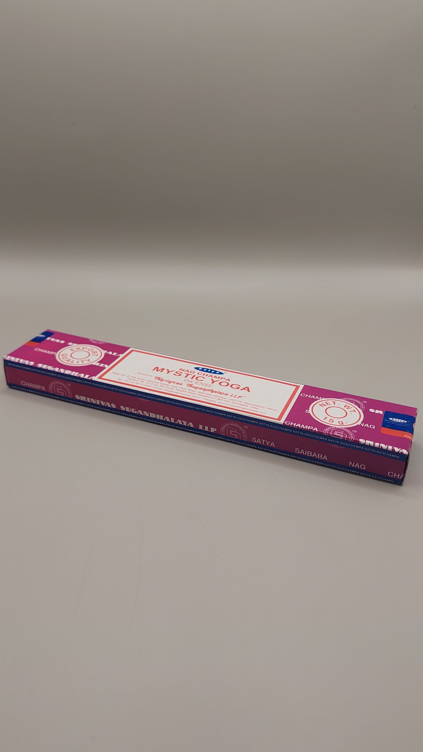 Yoga Mistico Incienso Nag Champa / Satya