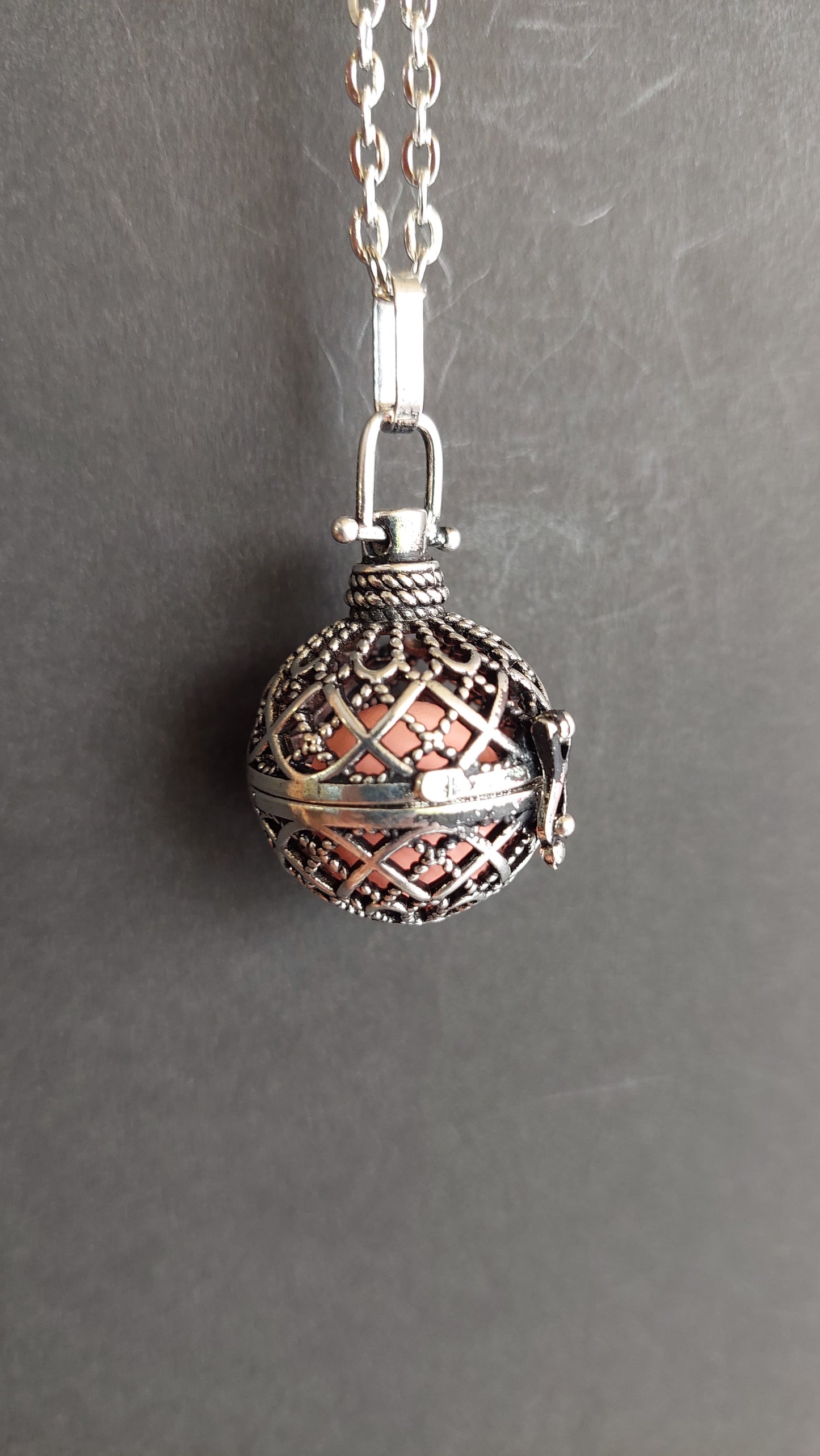 Llamador de Ángeles / Esfera con Orlas Rosa