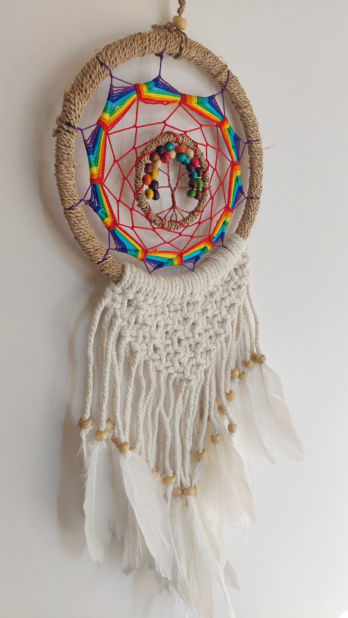 Atrapasueños PEQUEÑO Tejido y Macrame ARBOL DE LA VIDA