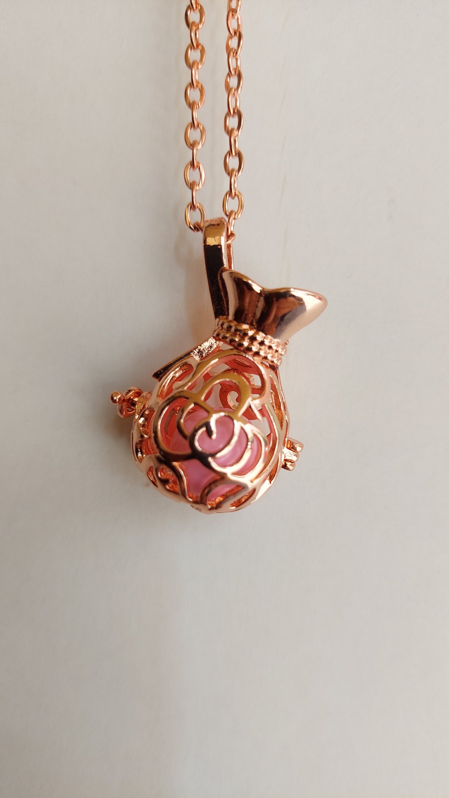 Llamador de Ángeles / Saquito de los Deseos ORO ROSA Rosa
