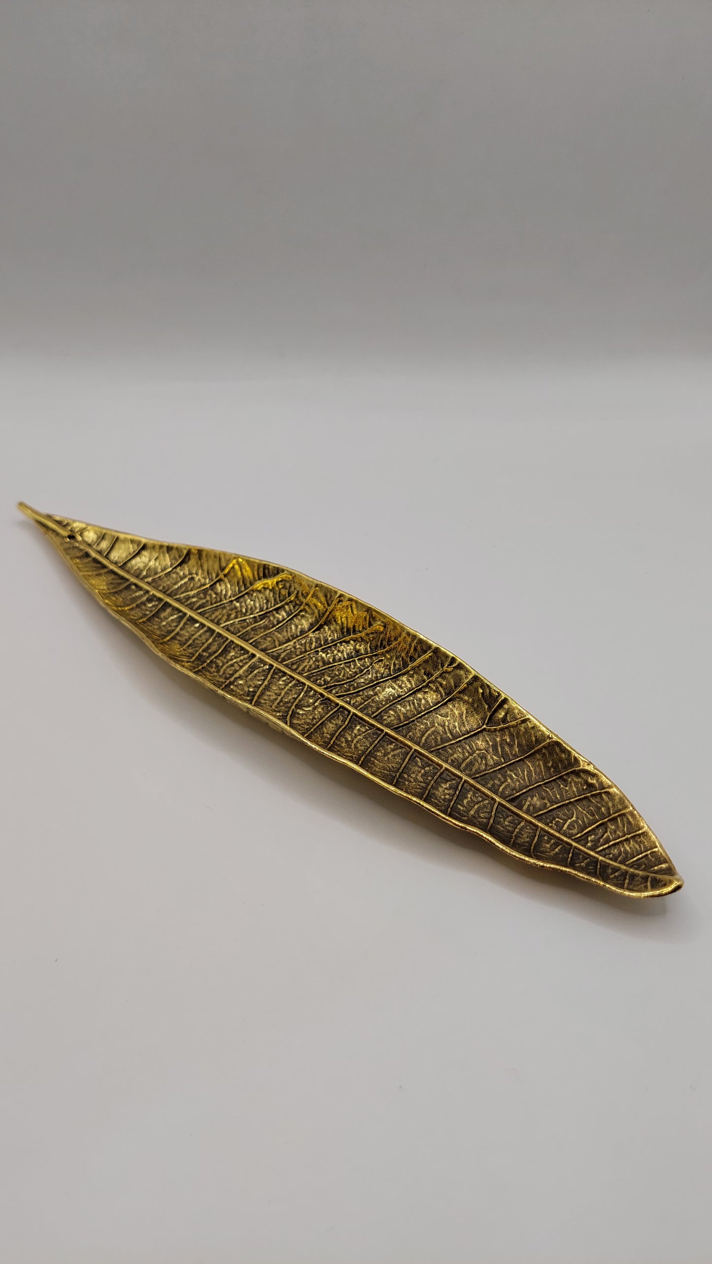 Porta Incienso Hoja Metálica mod3 (dorada)