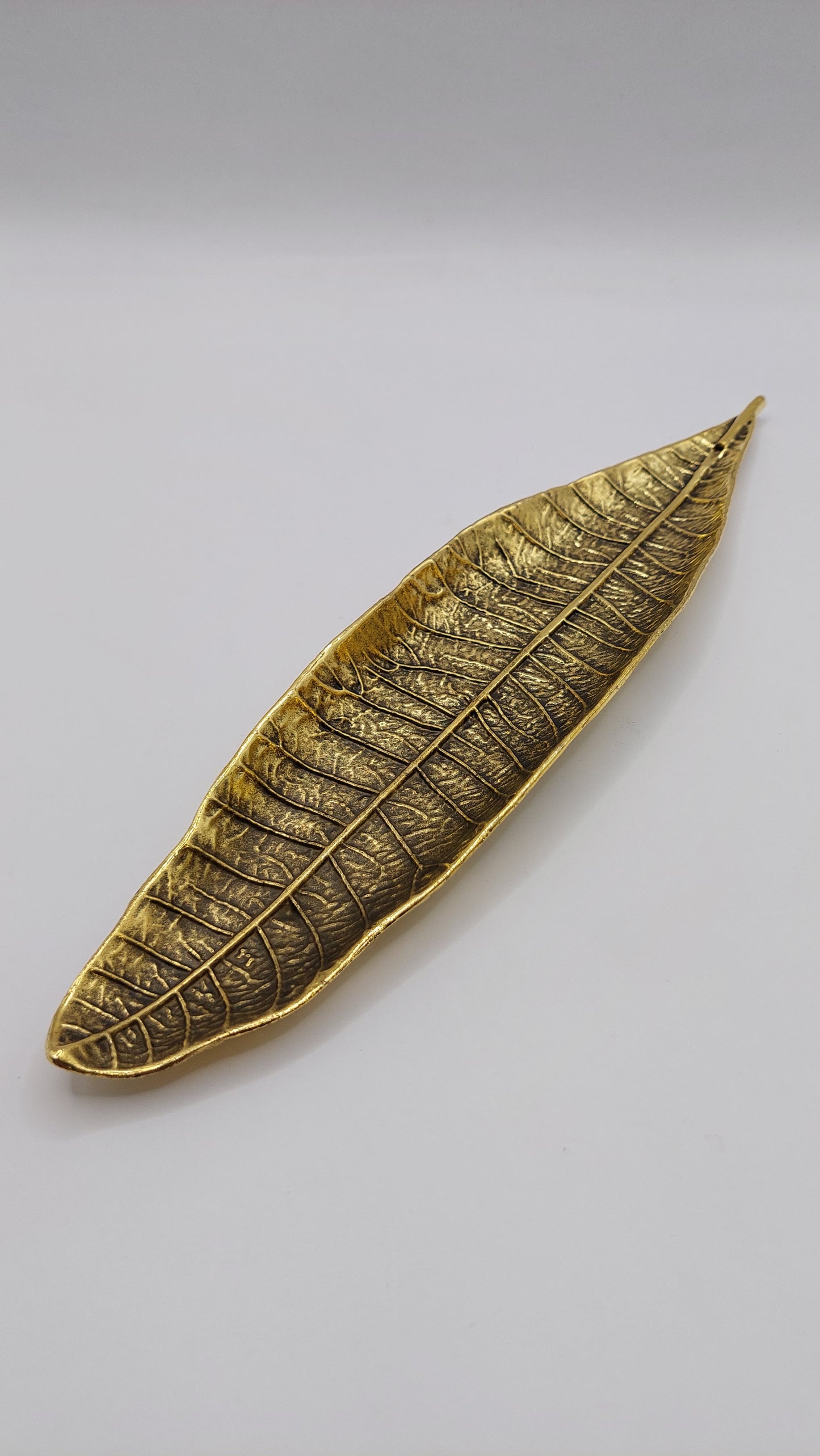 Porta Incienso Hoja Metálica mod3 (dorada)