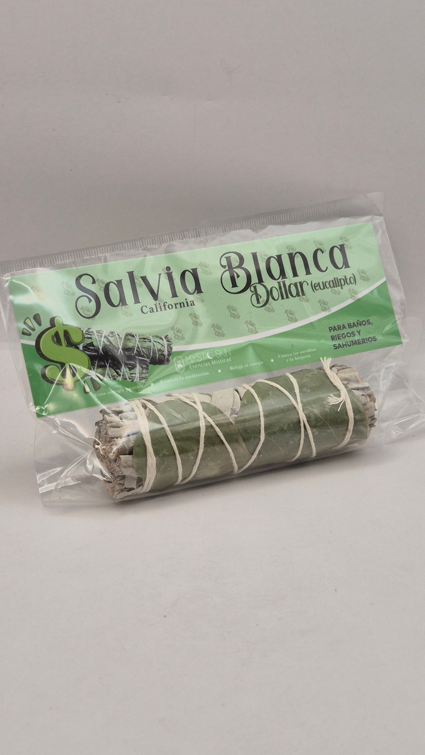 Atado de Salvia Blanca y Eucalipto
