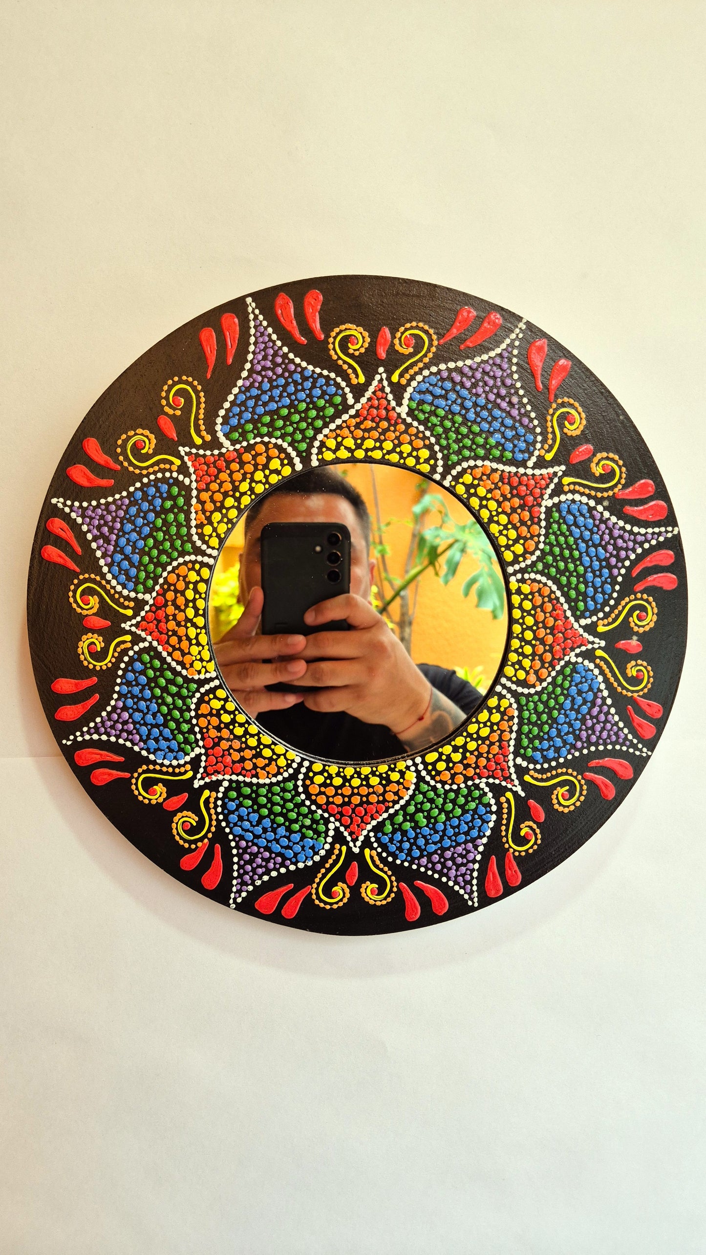 Figura Decorativa para Pared con MANDALAS con espejo (mod4)