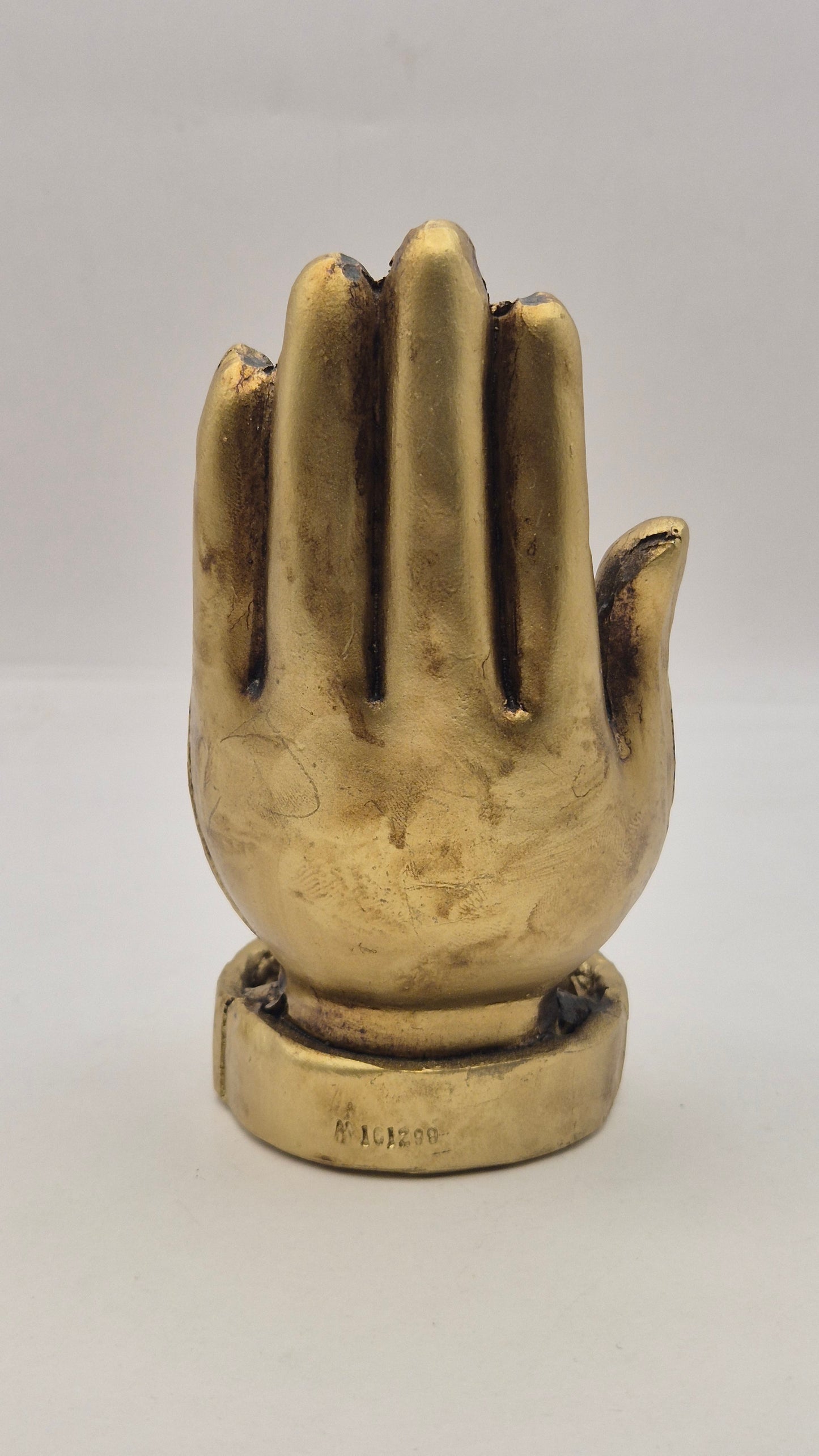 Porta Incienso Mano de Hamsa (dorada)