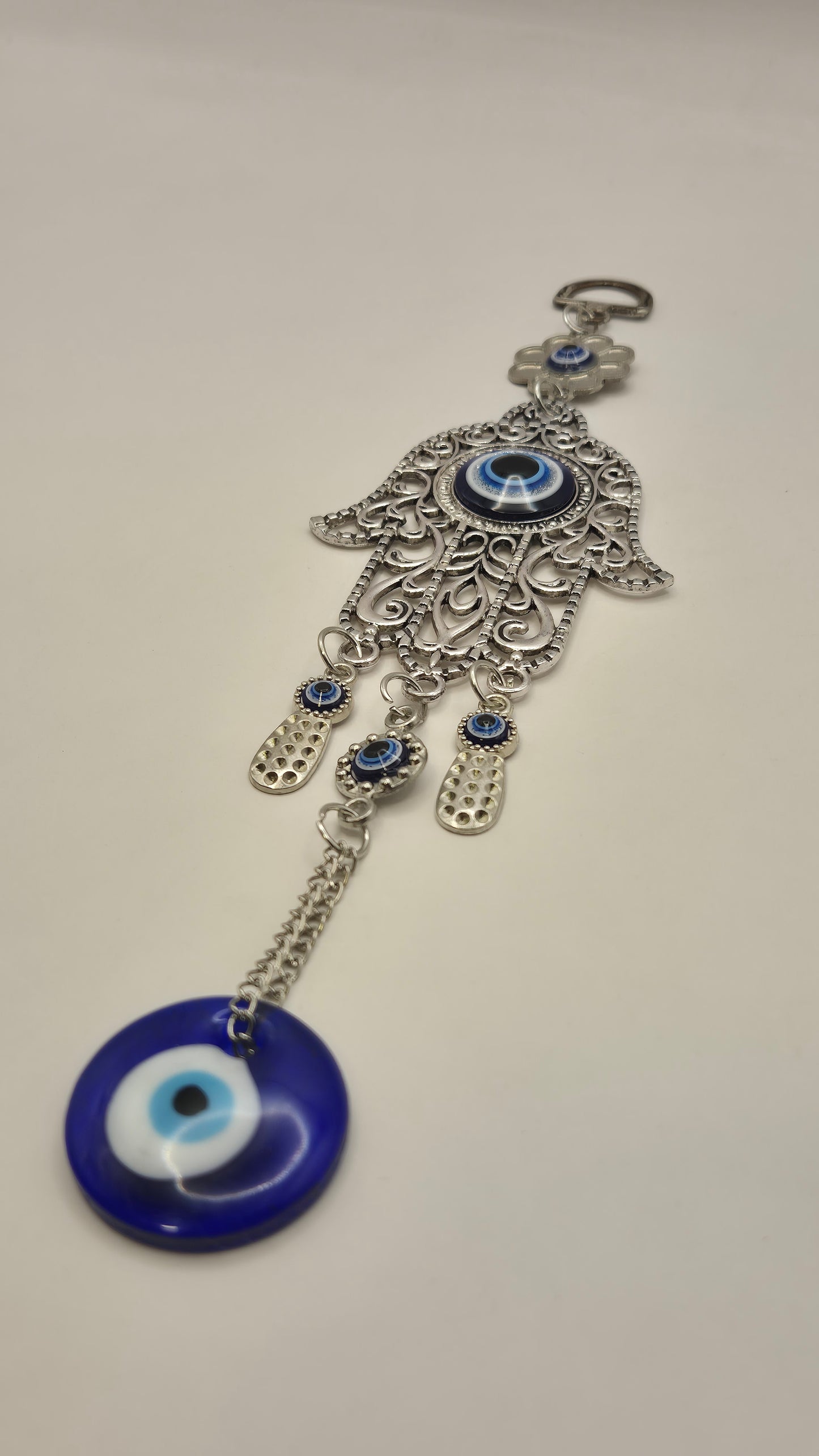 Amuleto Mano Hamsa ó Fatima con Ojos Turcos