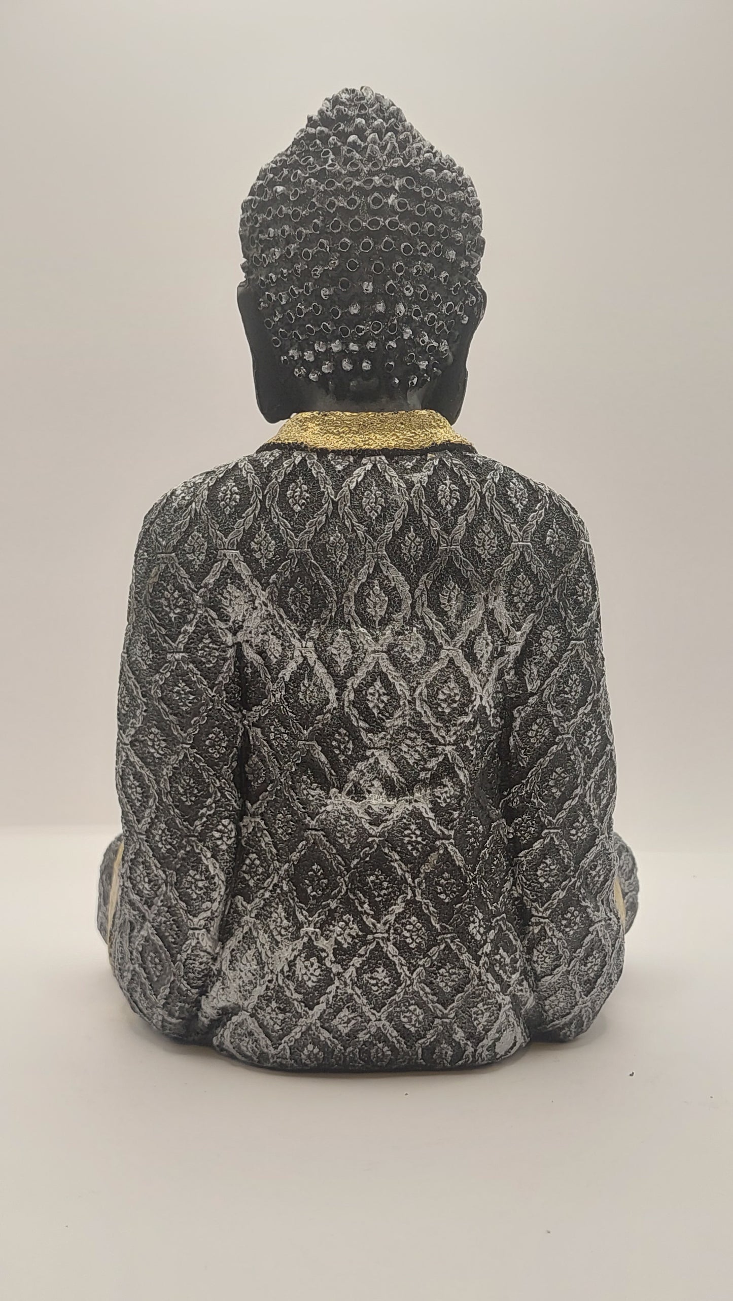 Buda Mediano con Manos en Regazo "Mudra dhyana" (negro)