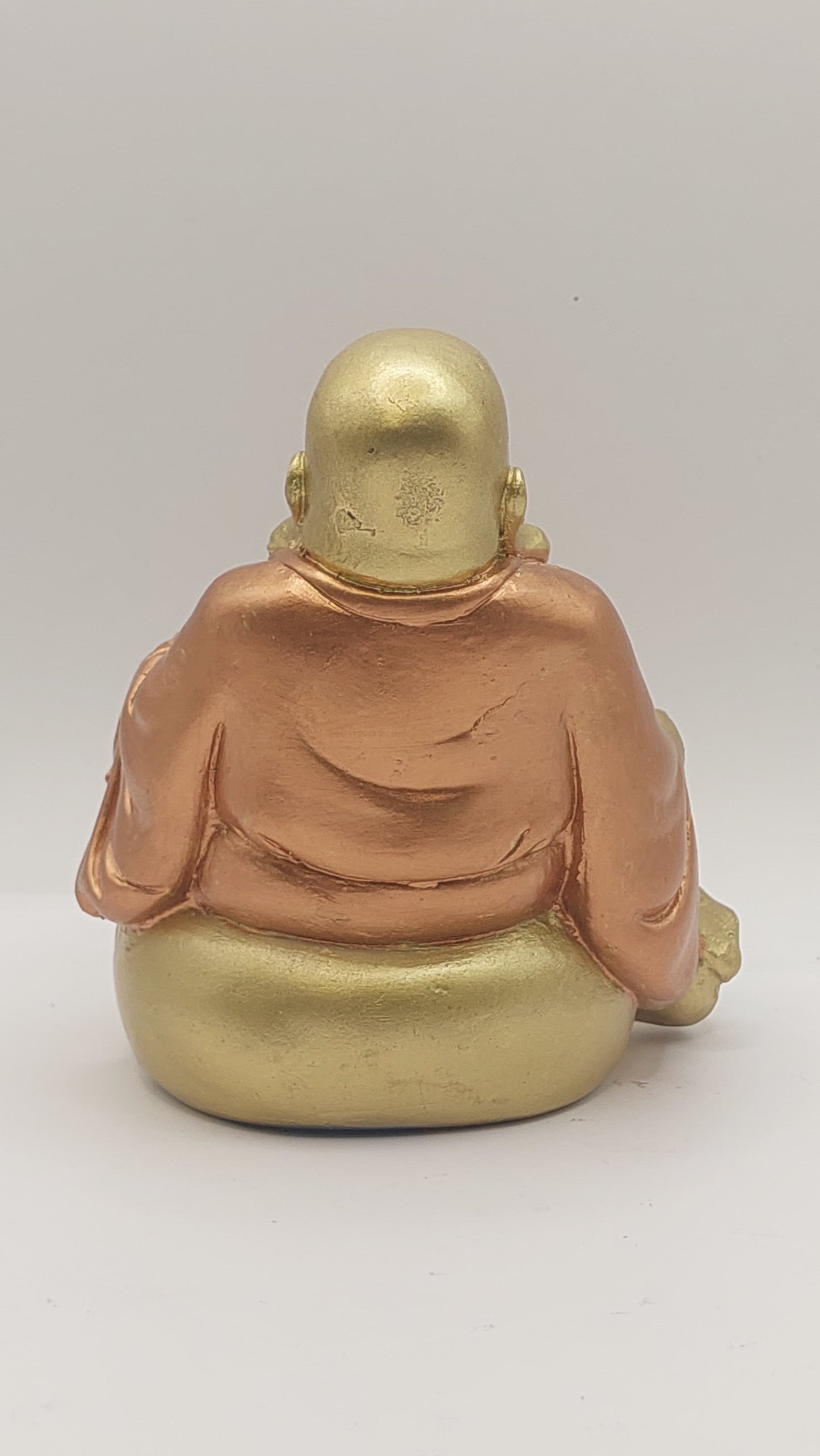 Buda Hotei sobre Costal (dorado/oro rosa)