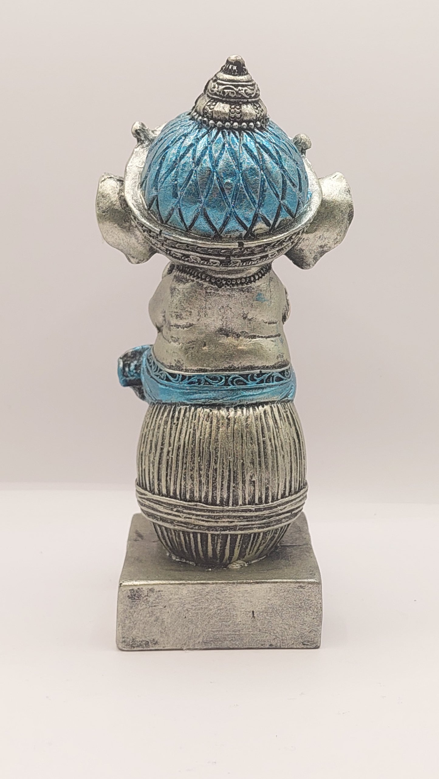 Baby Ganesha (plata y azul) (dios hindú)