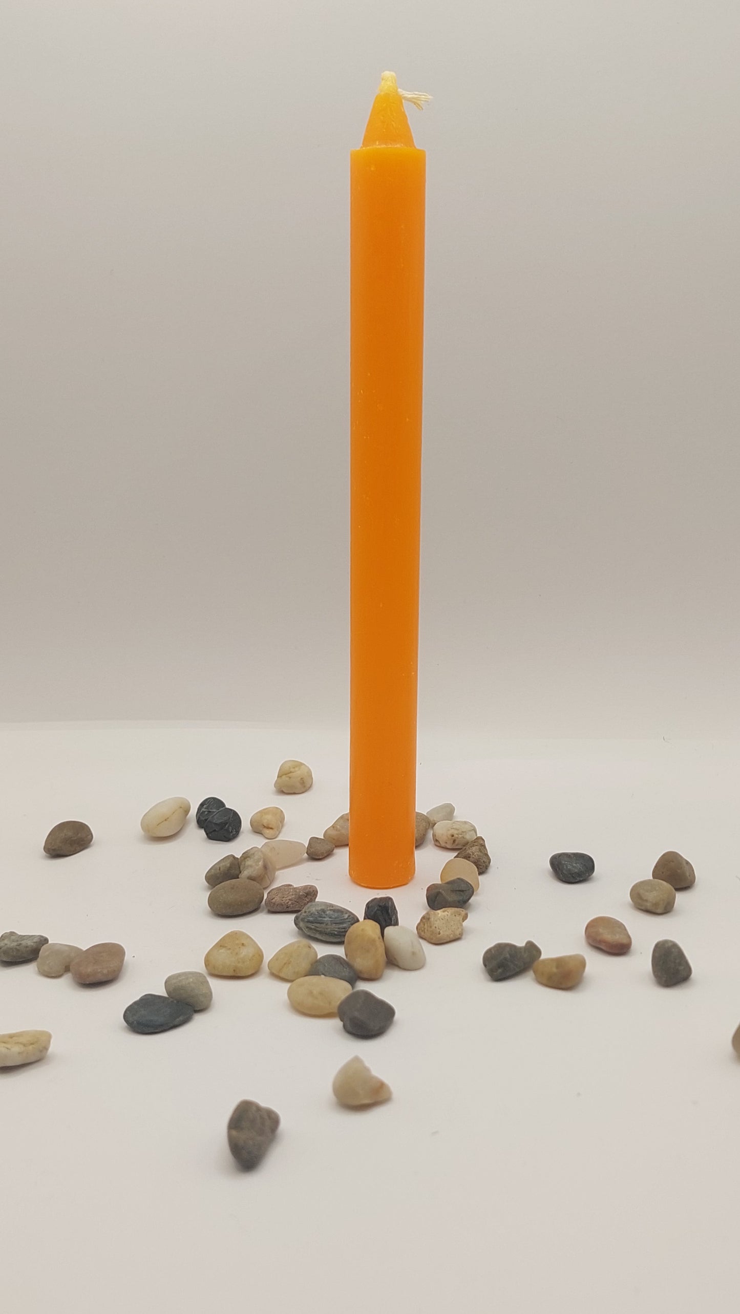 Velas color Naranja (paquete 5 pzas)