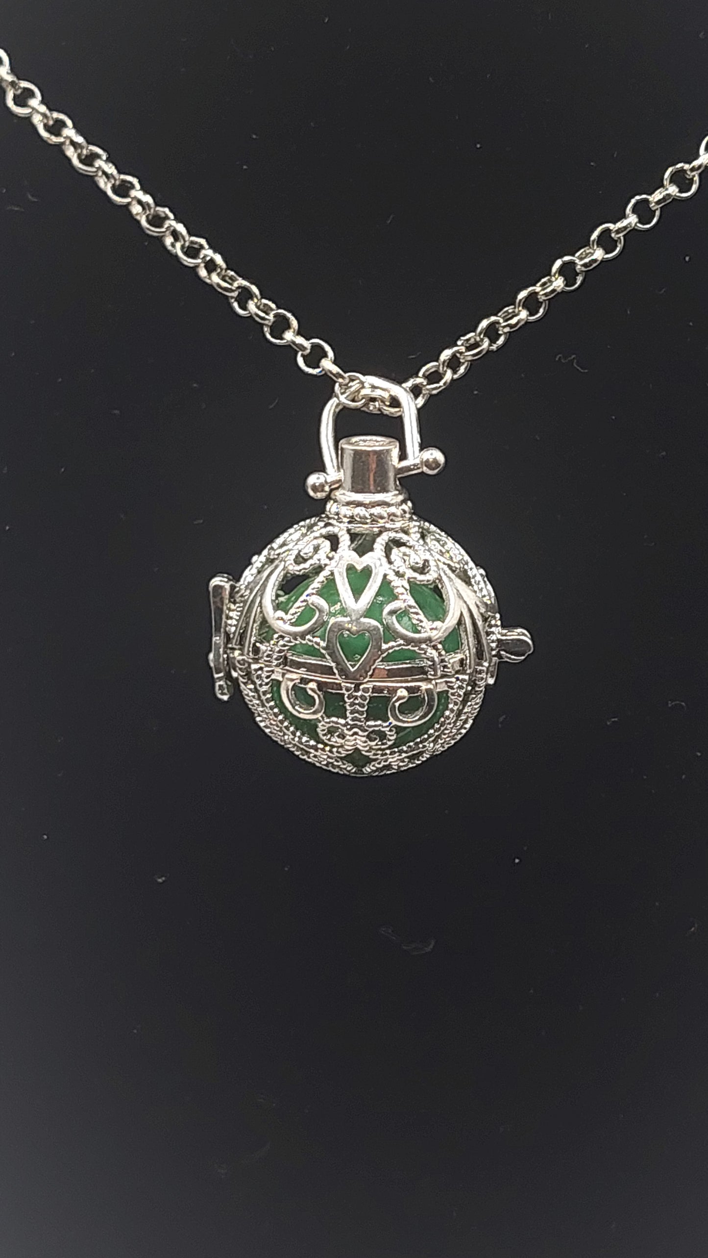 Llamador de Ángeles / Esfera con Arabescos Verde