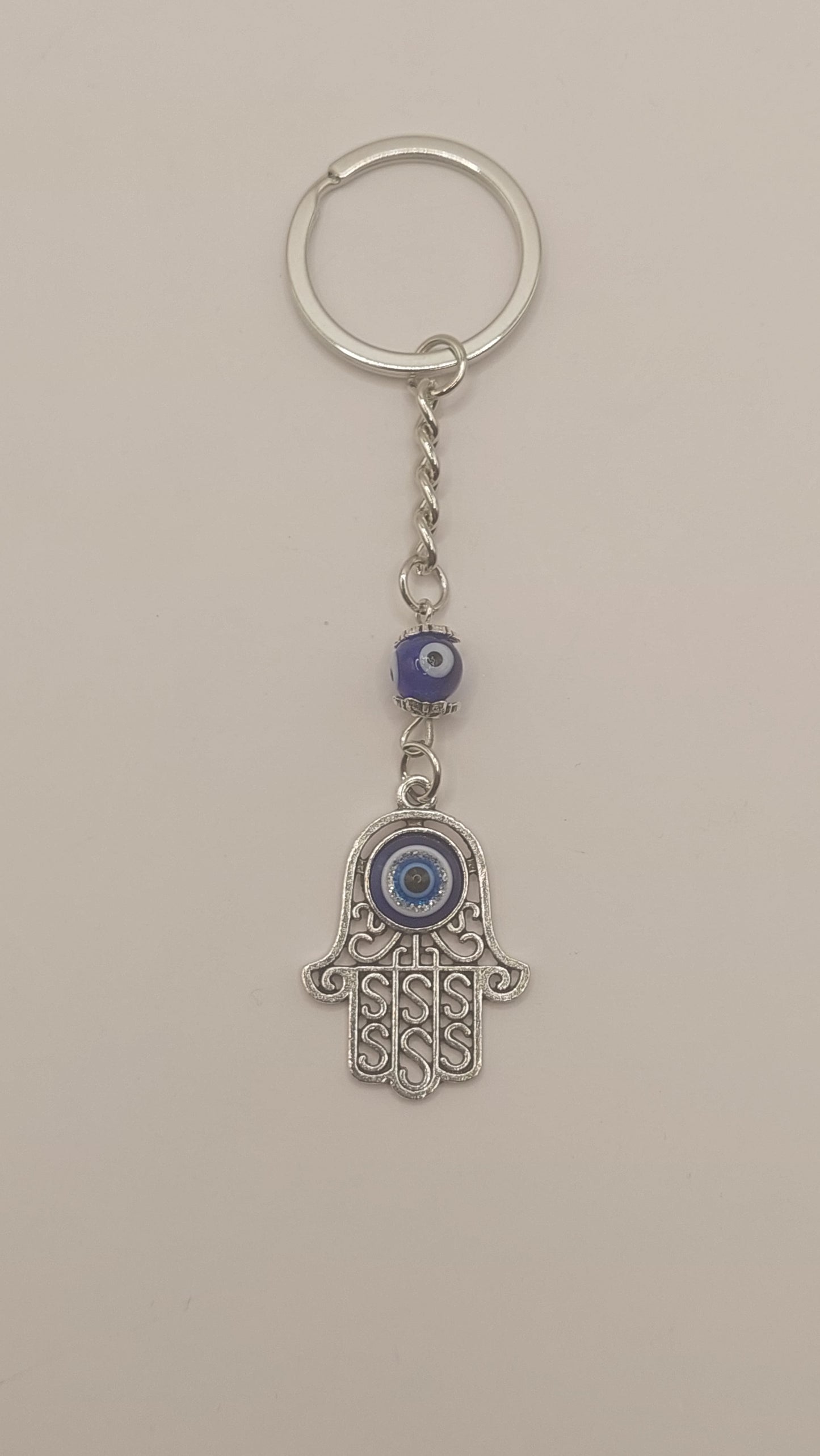 Llavero con 1 Mano de Fátima y Ojo Turco (modelo 2)