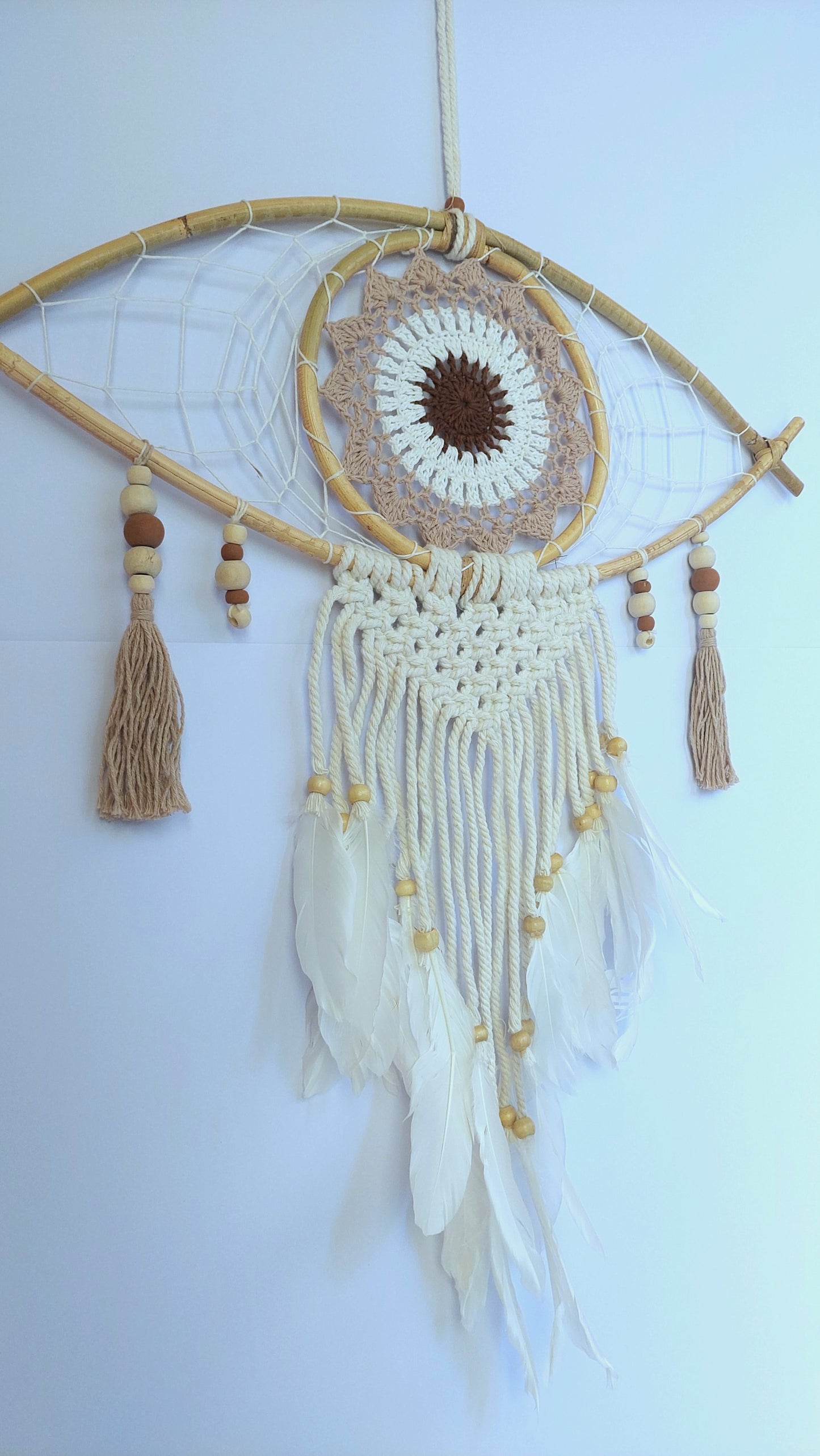 Atrapasueños Ojo Turco en Bambú (modelo 2)