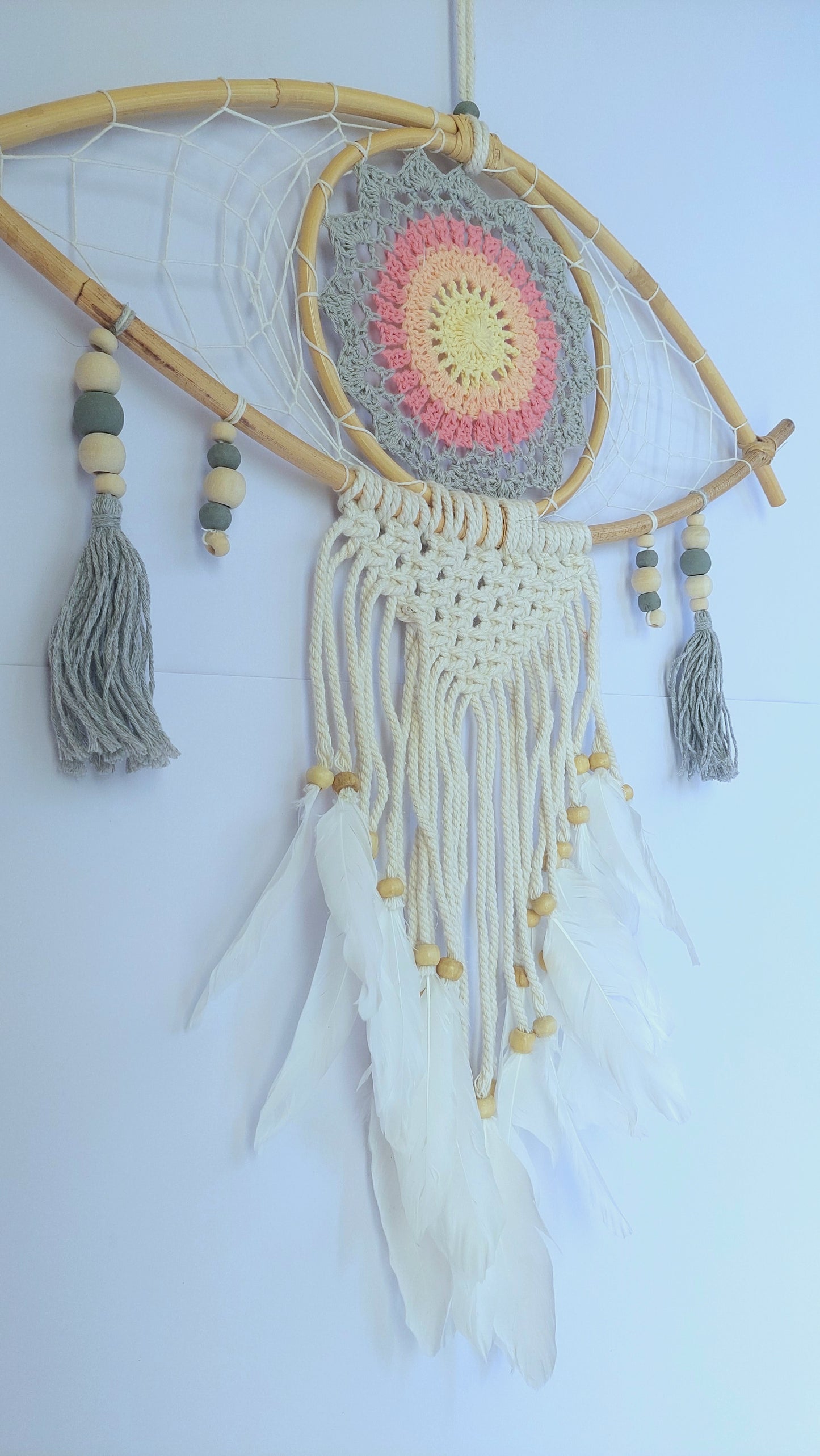 Atrapasueños Ojo Turco en Bambú (modelo 3)