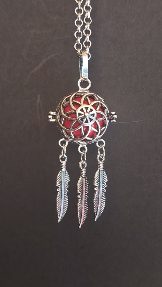 Llamador de Ángeles / Atrapasueños Estrellas Rojo