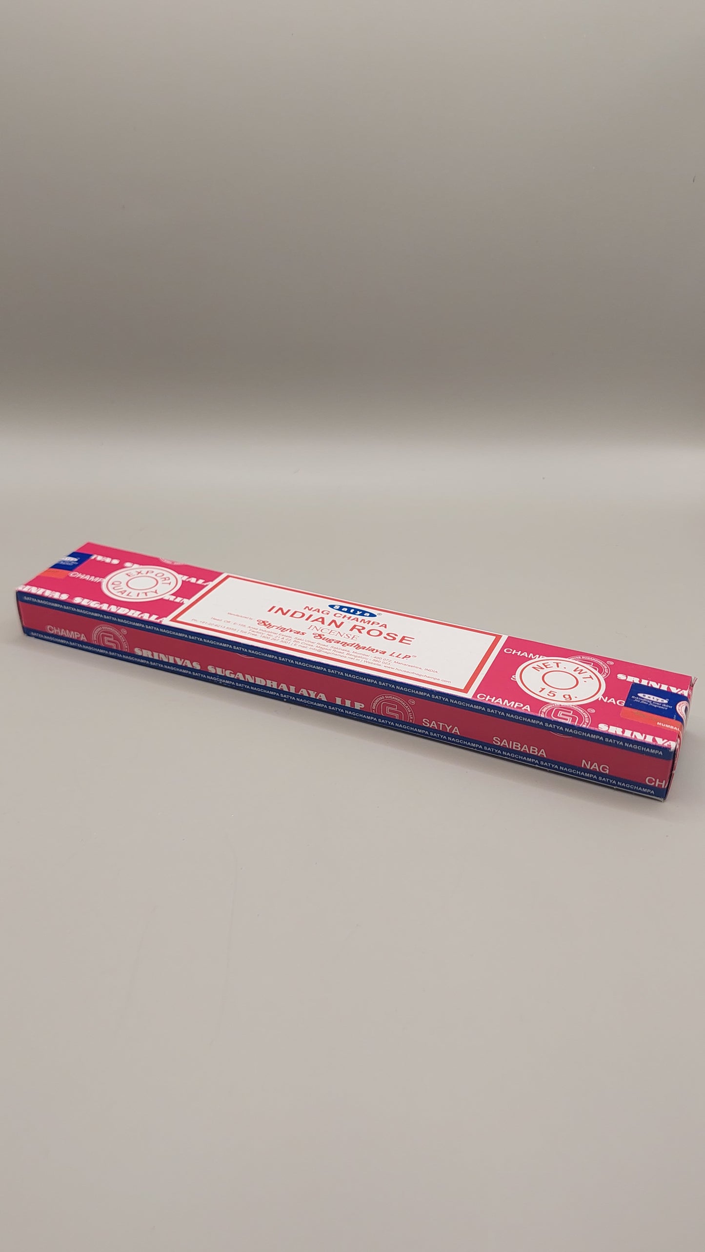 Rosa India Incienso Nag Champa / Satya