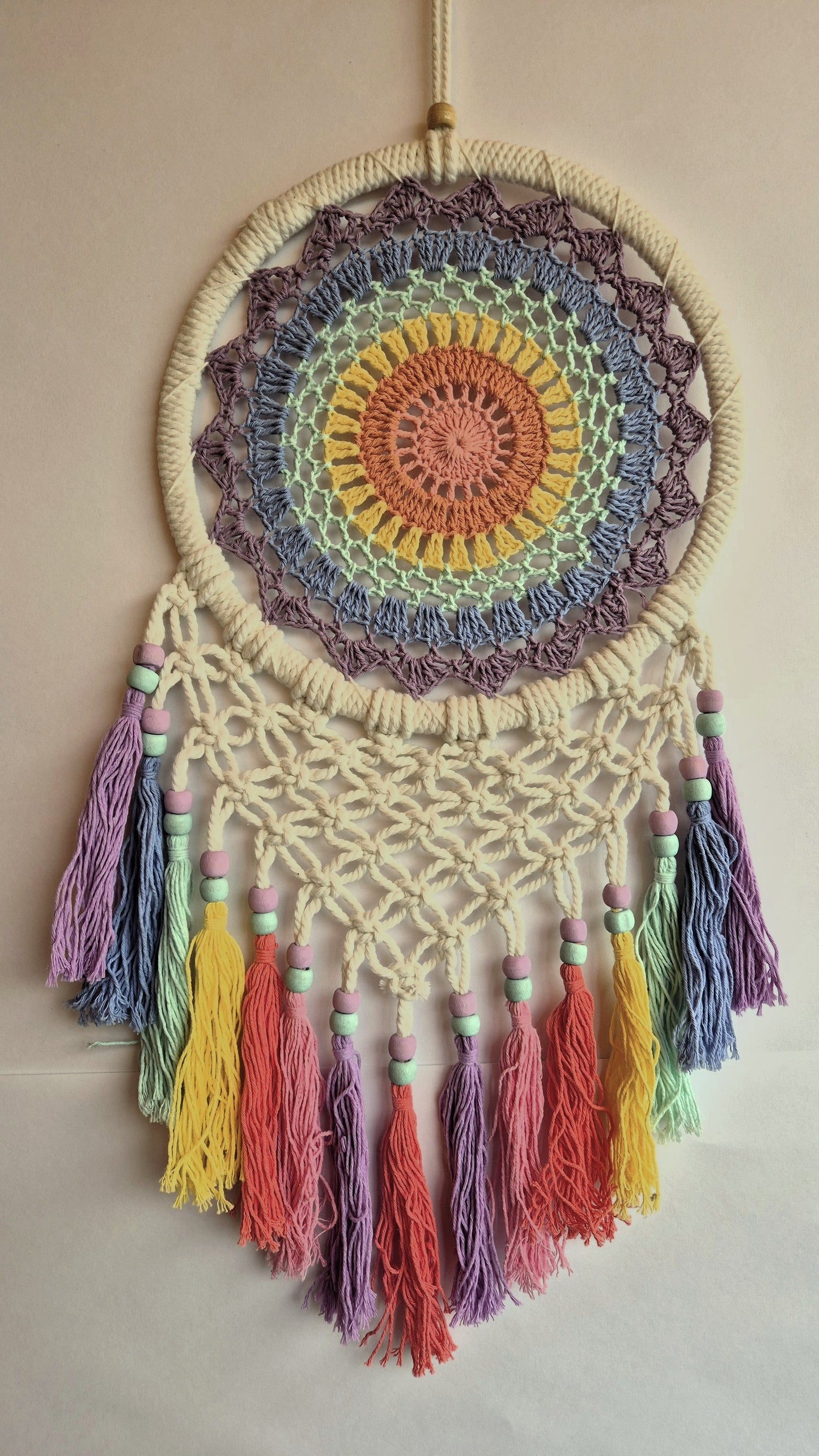 Atrapasueños Tejido y Macrame (multicolores)