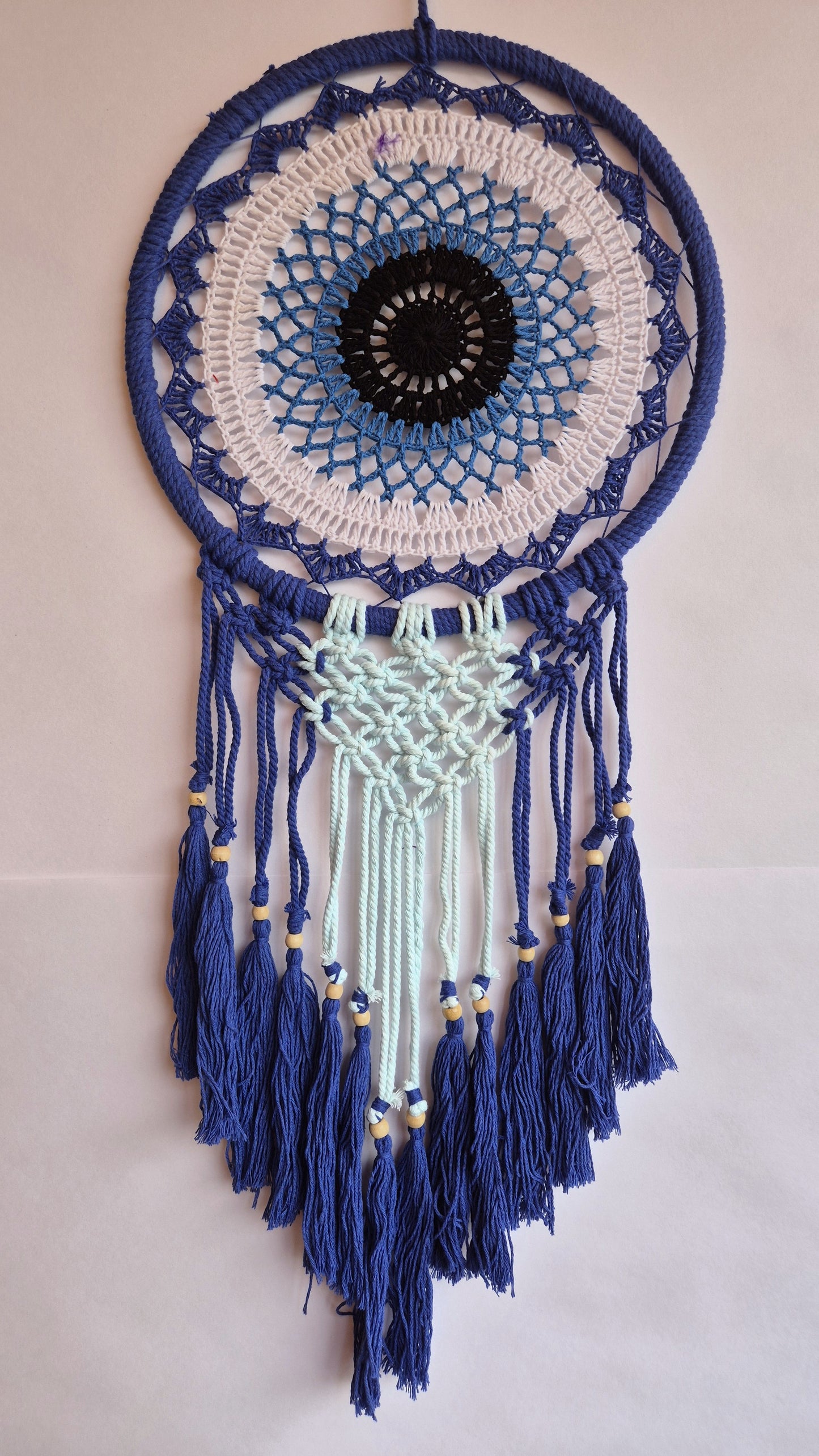 Atrapasueños Ojo Turco de Macrame MEDIANO