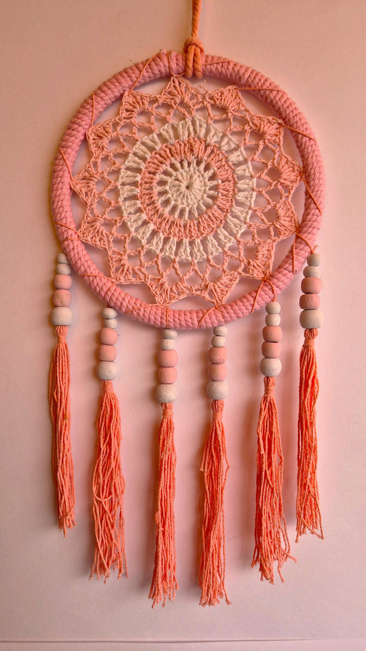 Atrapasueños Macrame Rosa PEQUEÑO