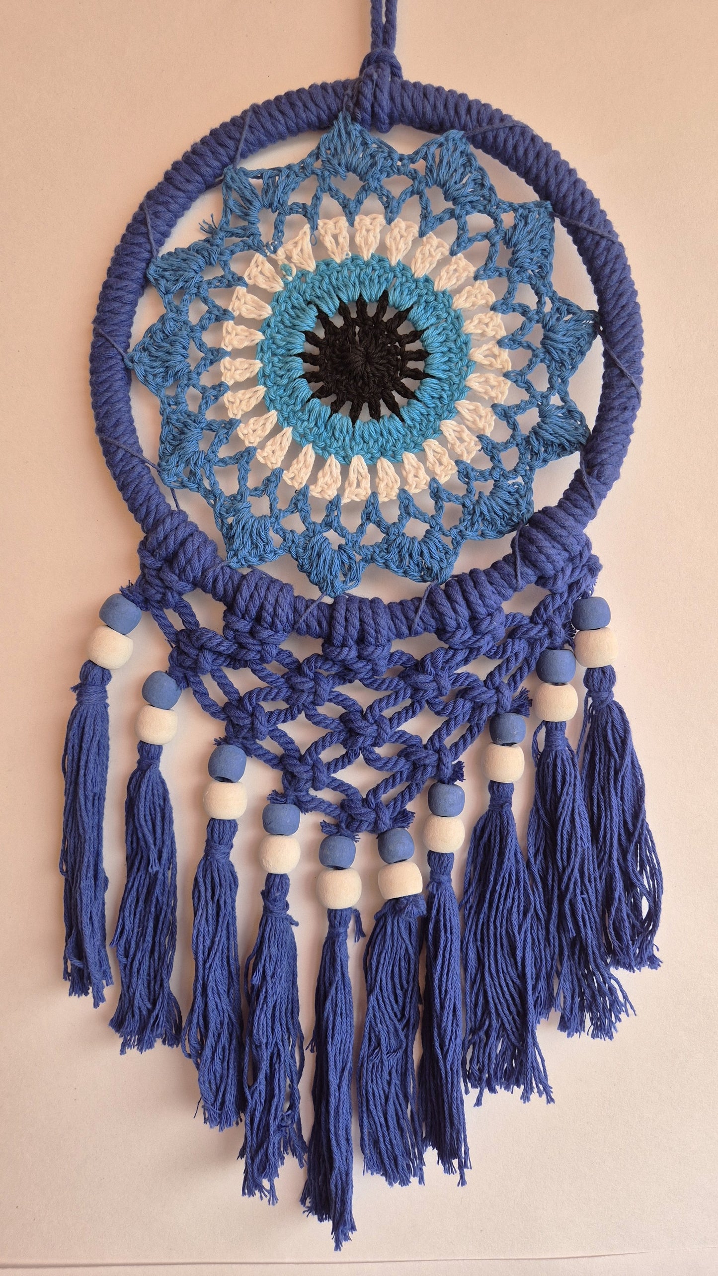 Atrapasueños Macrame Ojo Turco PEQUEÑO