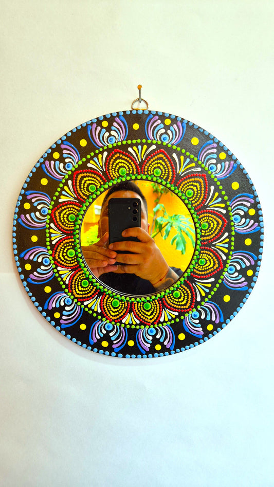 Figura Decorativa para Pared con MANDALAS con espejo (mod5)