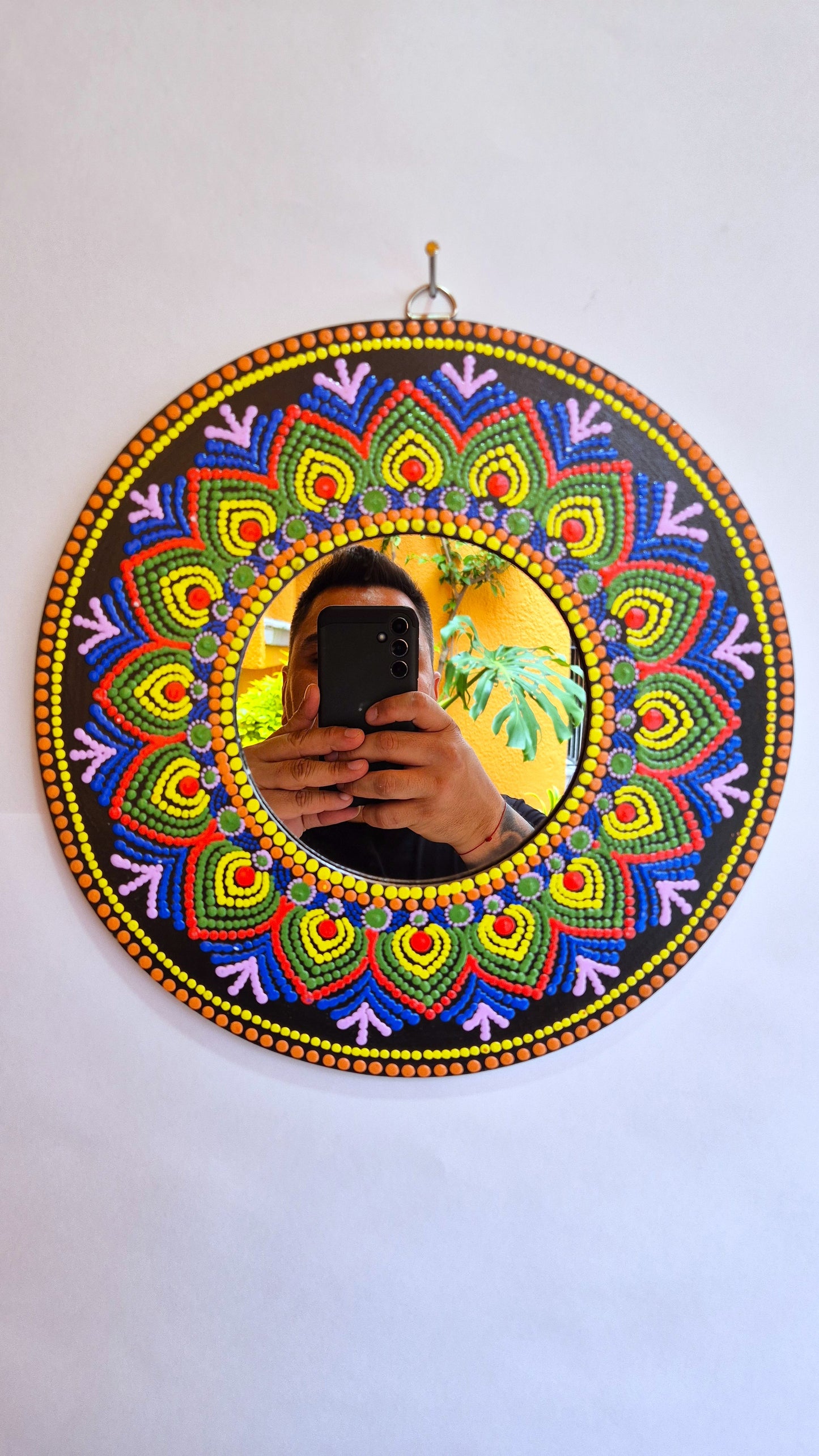 Figura Decorativa para Pared con MANDALAS con espejo (mod6)