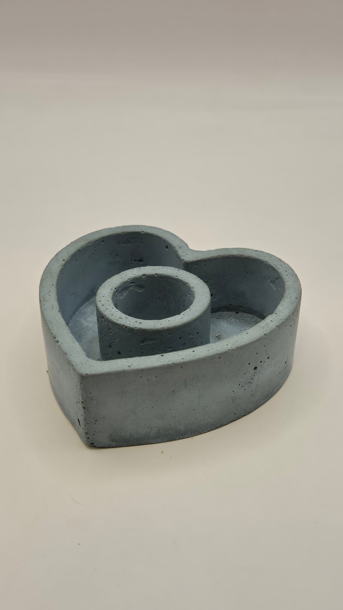 Porta Vela o Sahumerio Corazón AZUL