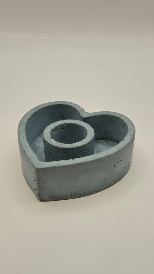 Porta Vela o Sahumerio Corazón AZUL