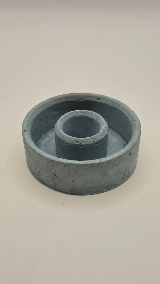 Porta Vela o Sahumerio Circular CONCRETO