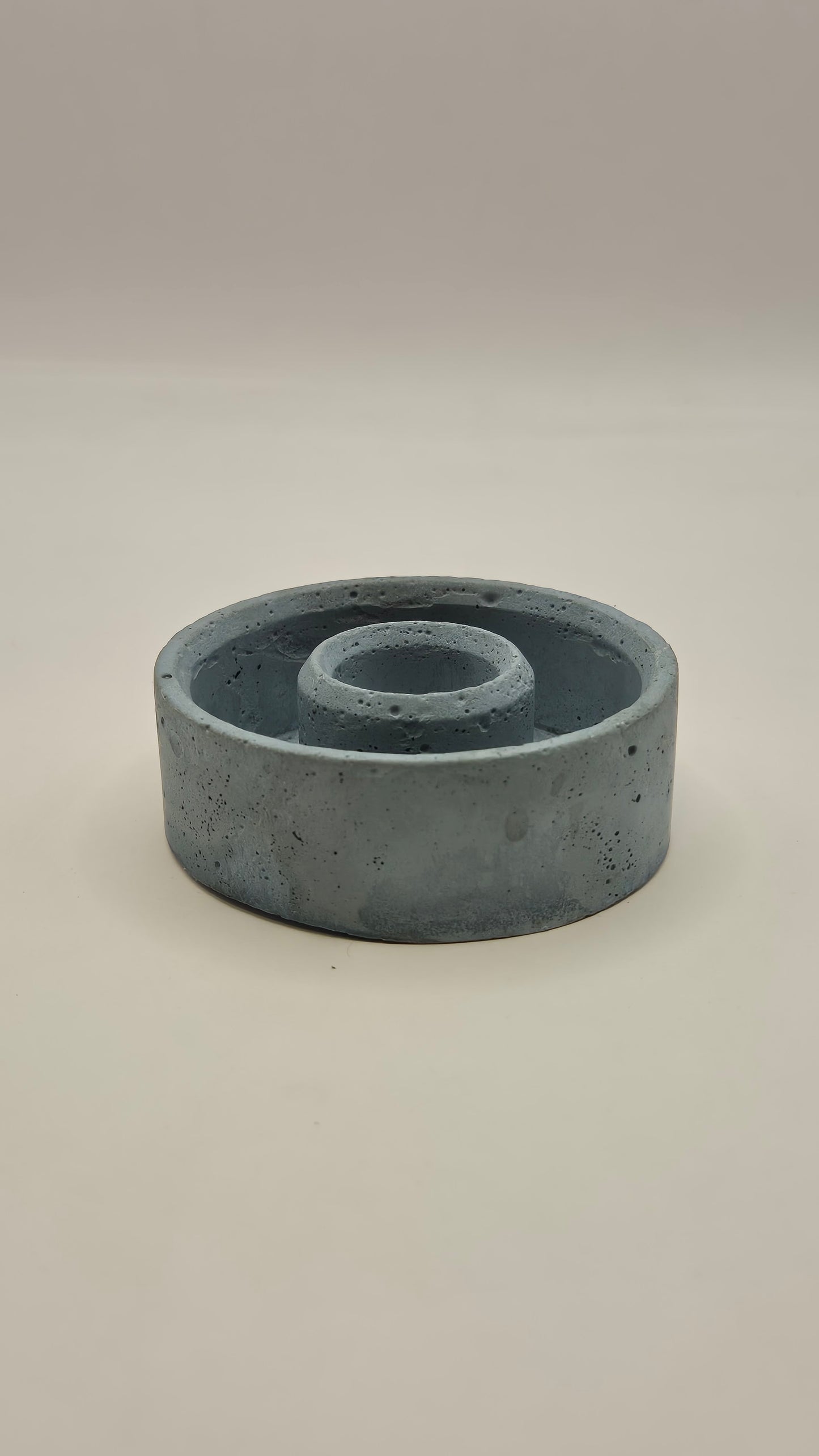 Porta Vela o Sahumerio Circular CONCRETO