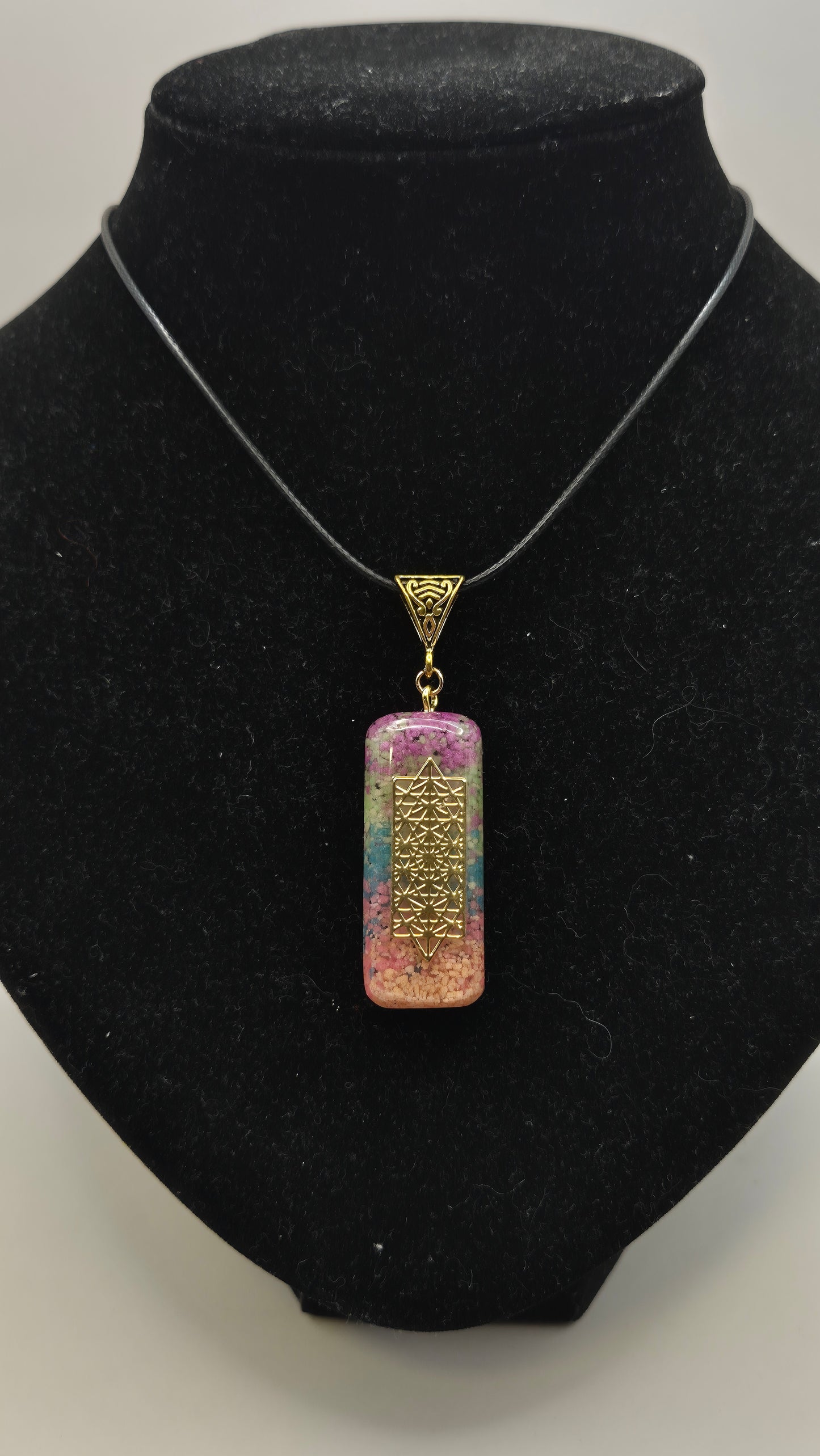 Collar dije Orgonita Flor de La Vida (modelo 2)