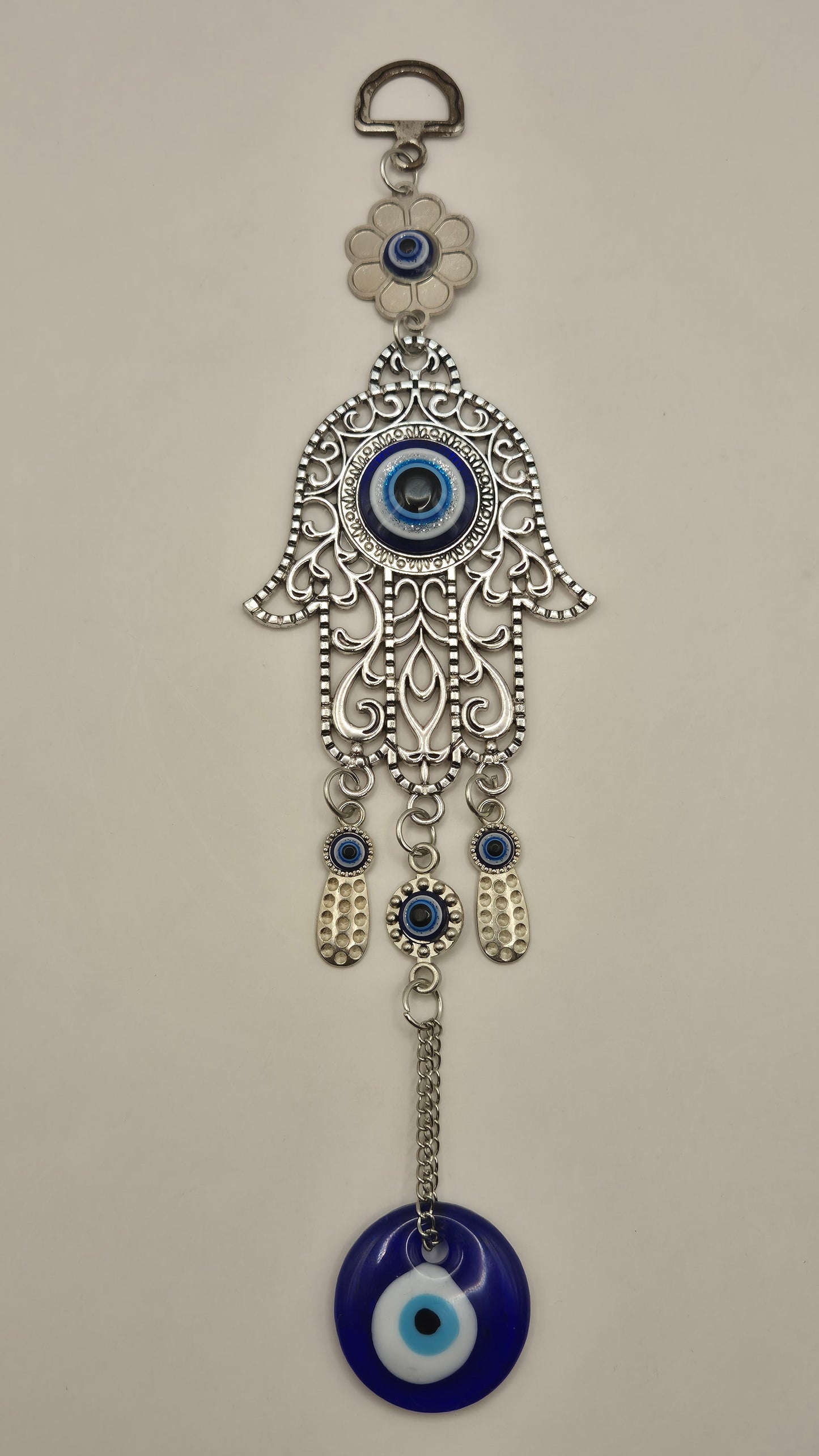 Amuleto Mano Hamsa ó Fatima con Ojos Turcos