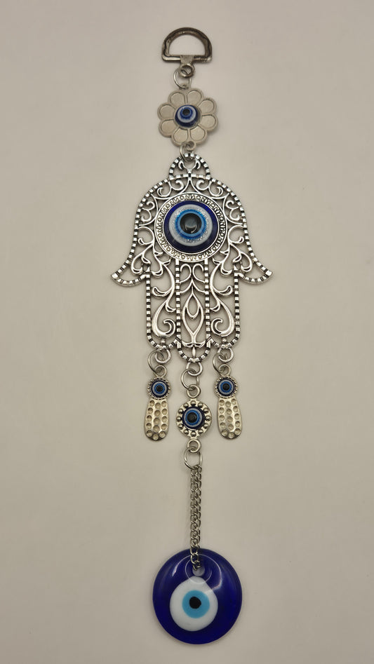 Amuleto Mano Hamsa ó Fatima con Ojos Turcos