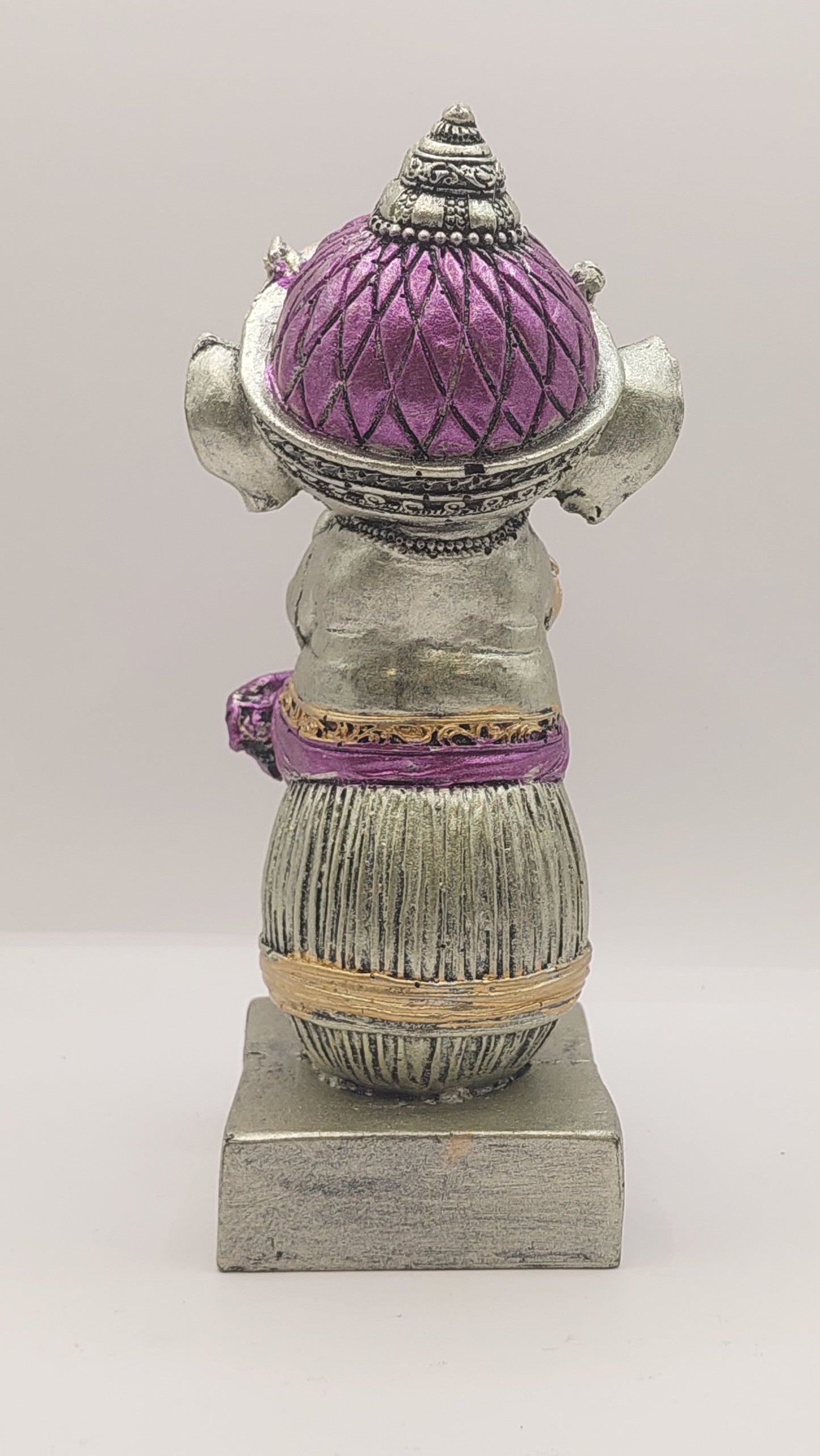 Baby Ganesha (plata y morado) (dios hindú)