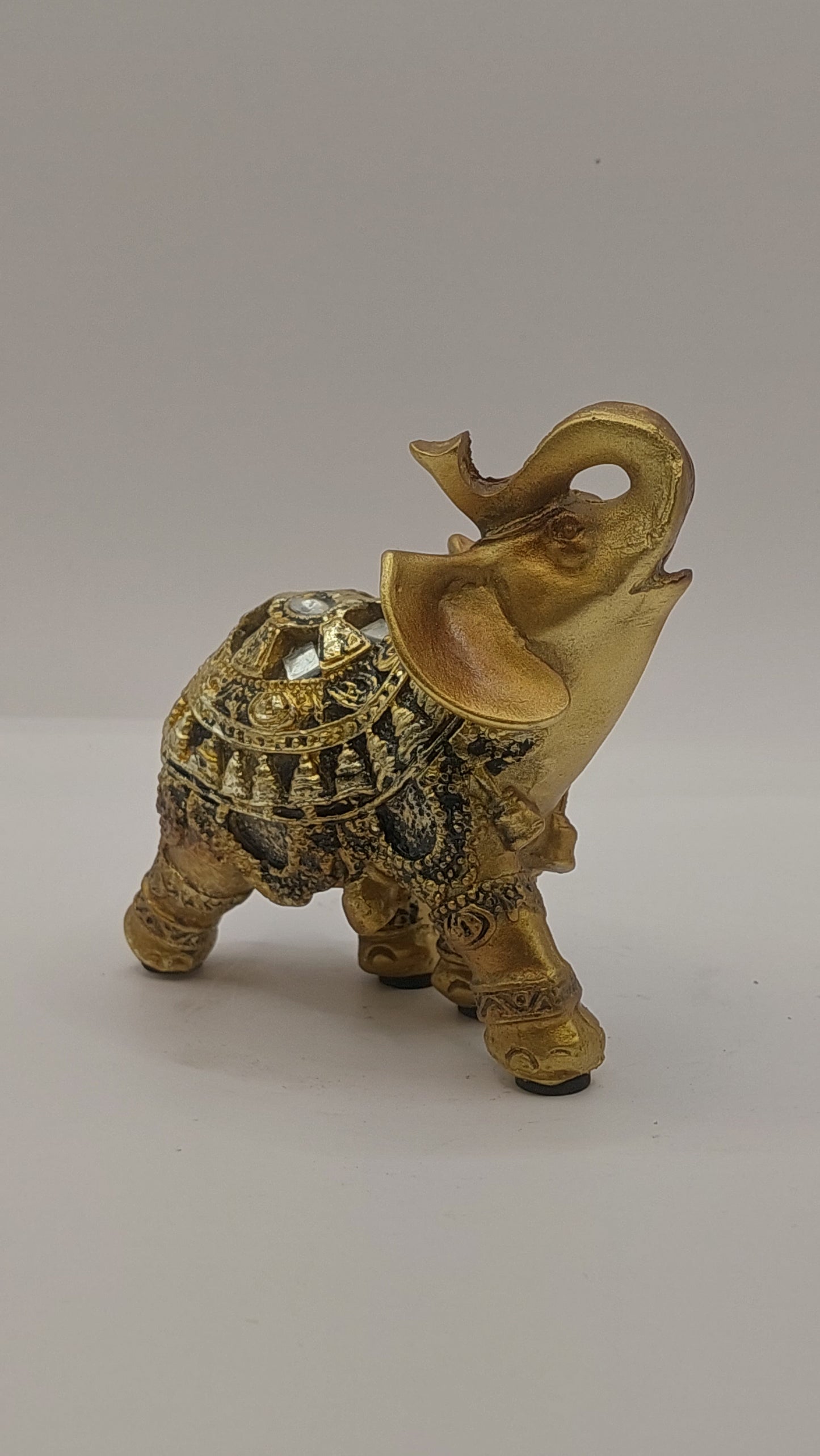 Elefante Dorado con Espejos (mini)