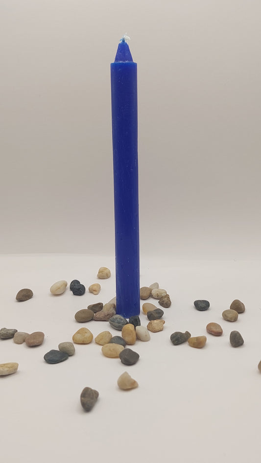 Velas color Azul (paquete 5 pzas)