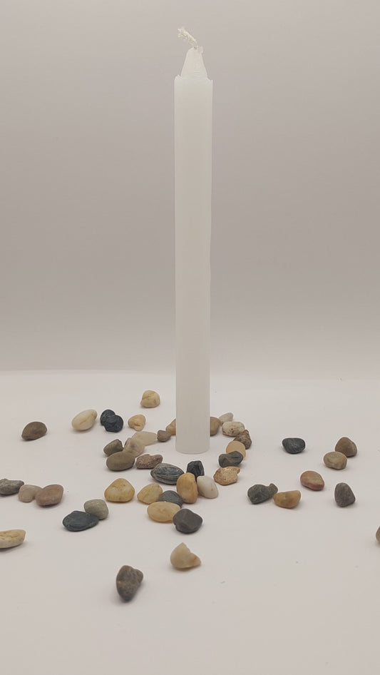 Velas color Blanco (paquete 5 pzas)